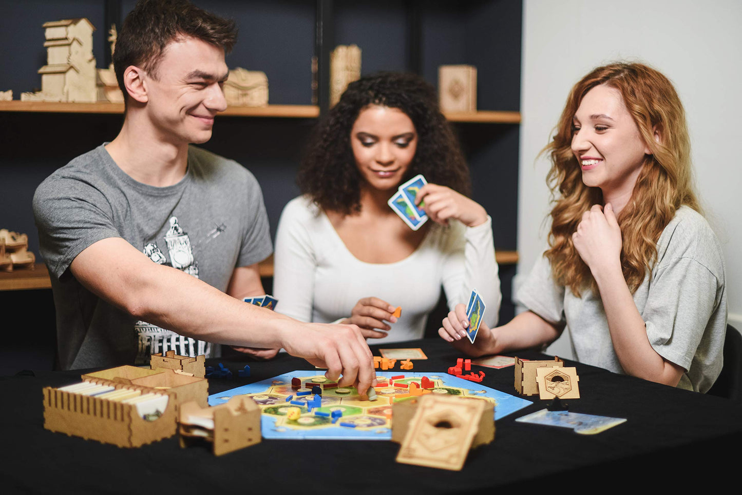 TowerRex Organizer for Catan – Storage Insert for Cities & Knights, Seafarers Expansion