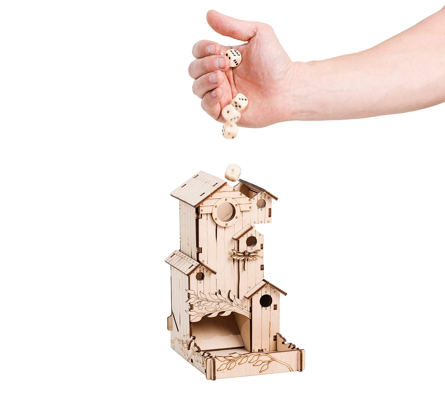 TowerRex Dice Tower – Portable Dice Holder for Board Games
