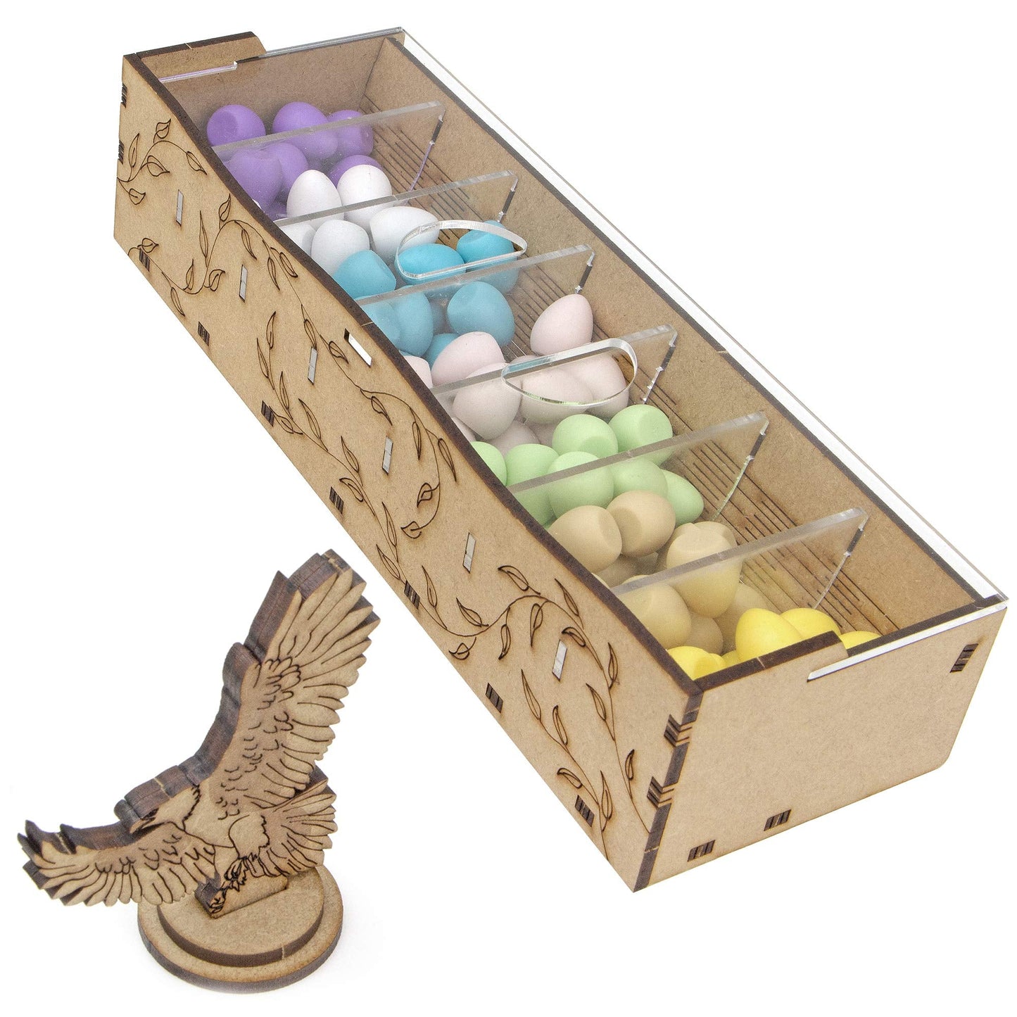 TowerRex Wingspan Organizer | Storage Insert for Wingspan Base, European & Oceania Expansions