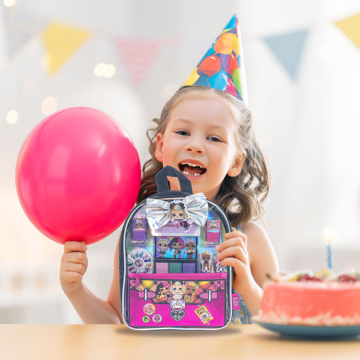 Townley Girl L.O.L. Surprise Makeup Backpack Set – Safe, Non-Toxic Fun for Sleepovers & Parties (Ages 3+)