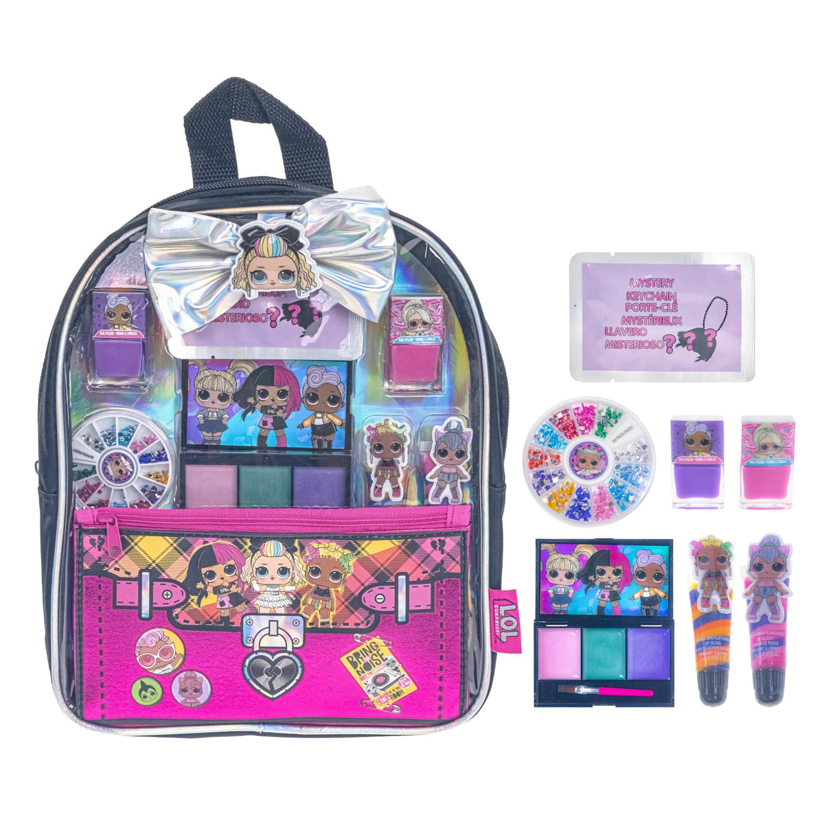 Townley Girl L.O.L. Surprise Makeup Backpack Set – Safe, Non-Toxic Fun for Sleepovers & Parties (Ages 3+)