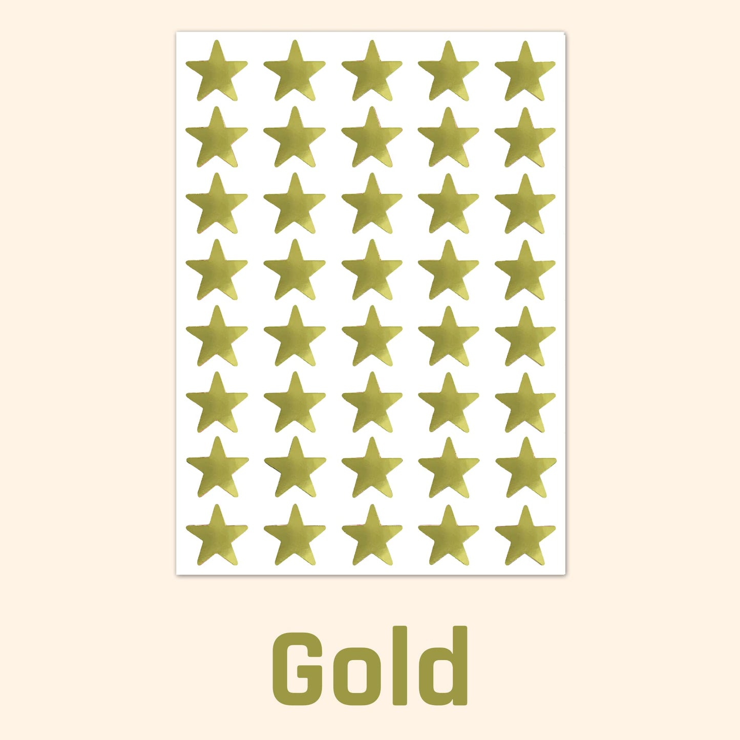 TownStix Gold Foil Star Stickers - 1000 Pack, 0.6-inch Diameter