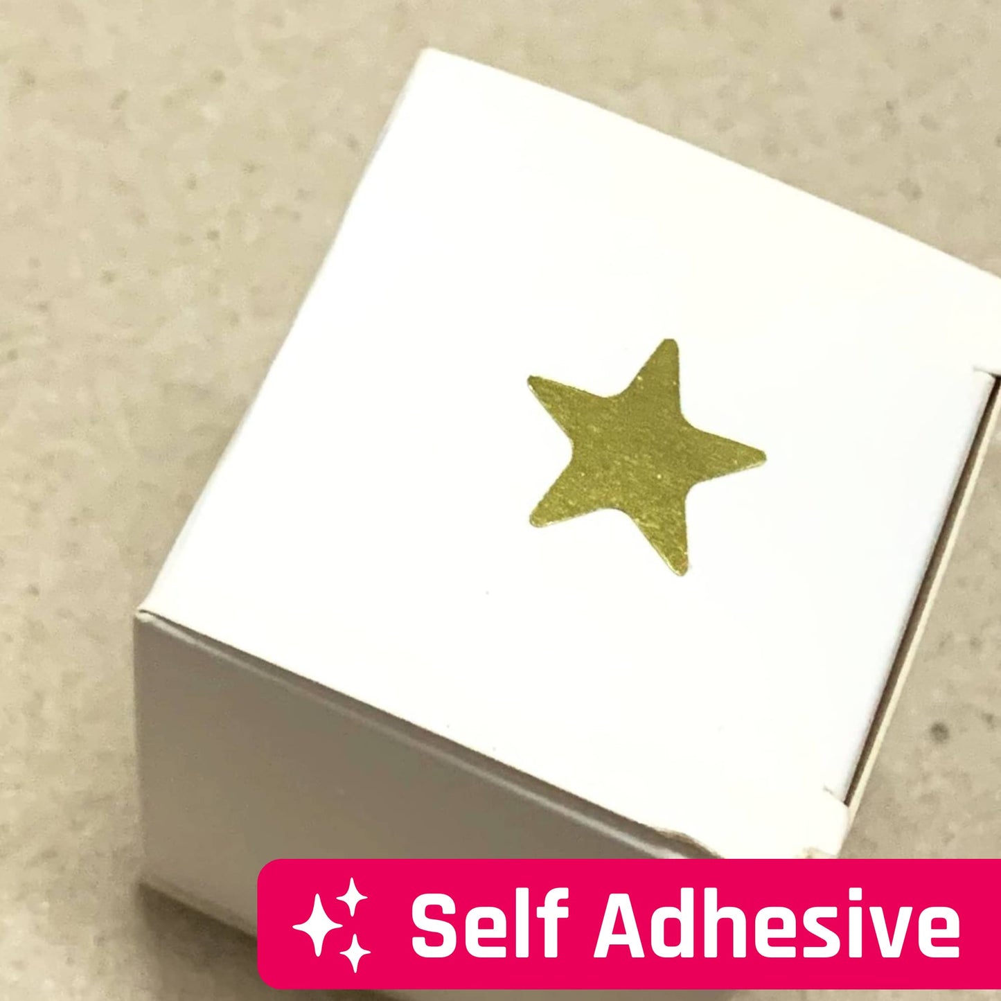 TownStix 4000-Pack Gold Foil Star Stickers - 0.6 inch Diameter, Permanent Adhesive