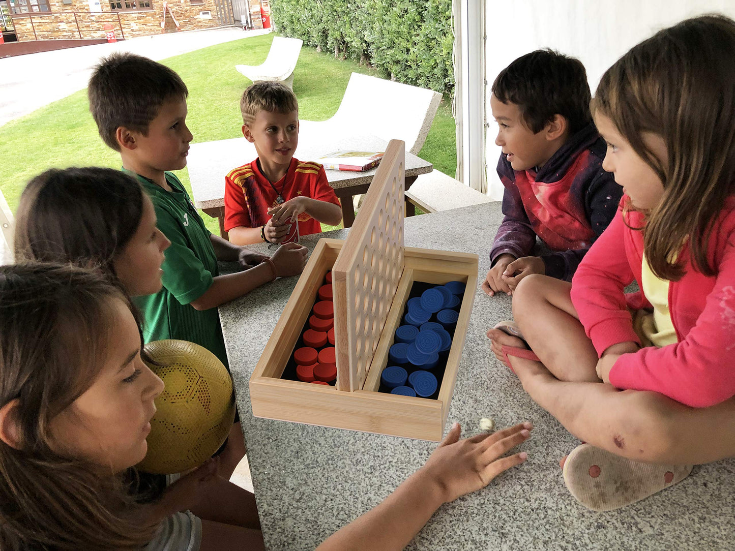TOWO Wooden 4 in a Row Game – Classic Family Strategy for All Ages | Toys of Wood Oxford