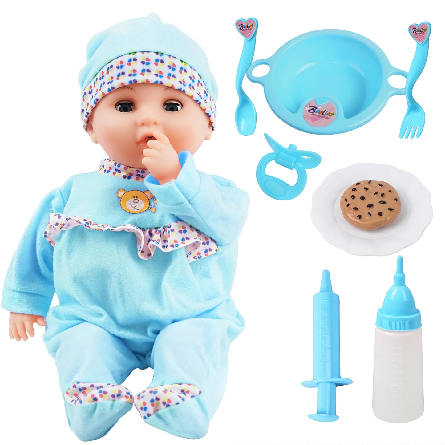 Toy Choi's Interactive 16-Inch Crying Talking Baby Doll with Accessories
