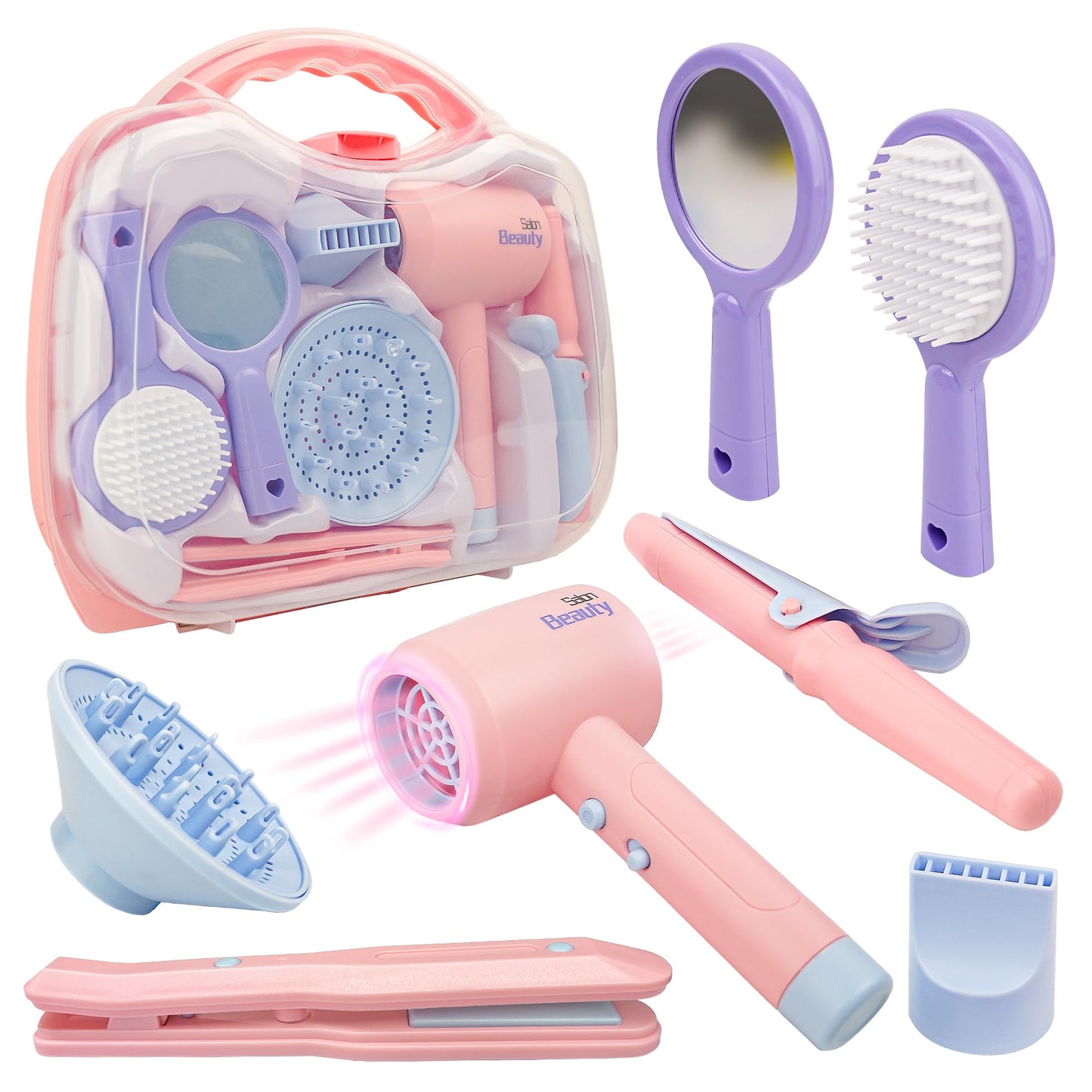 Toy Choi's Kids Hair Salon Toys – Realistic Pretend Play Set for Girls 3–6