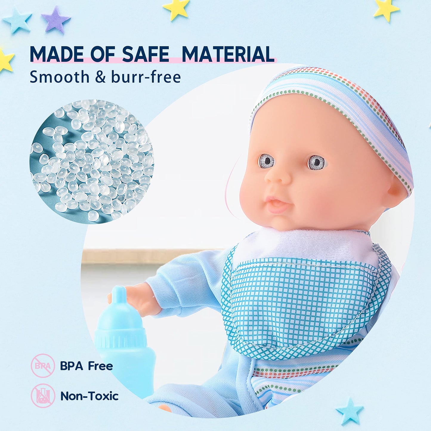 Toy Choi's Twin Baby Dolls 12-Inch Soft Body Playset – Rompers, Hats & Accessories