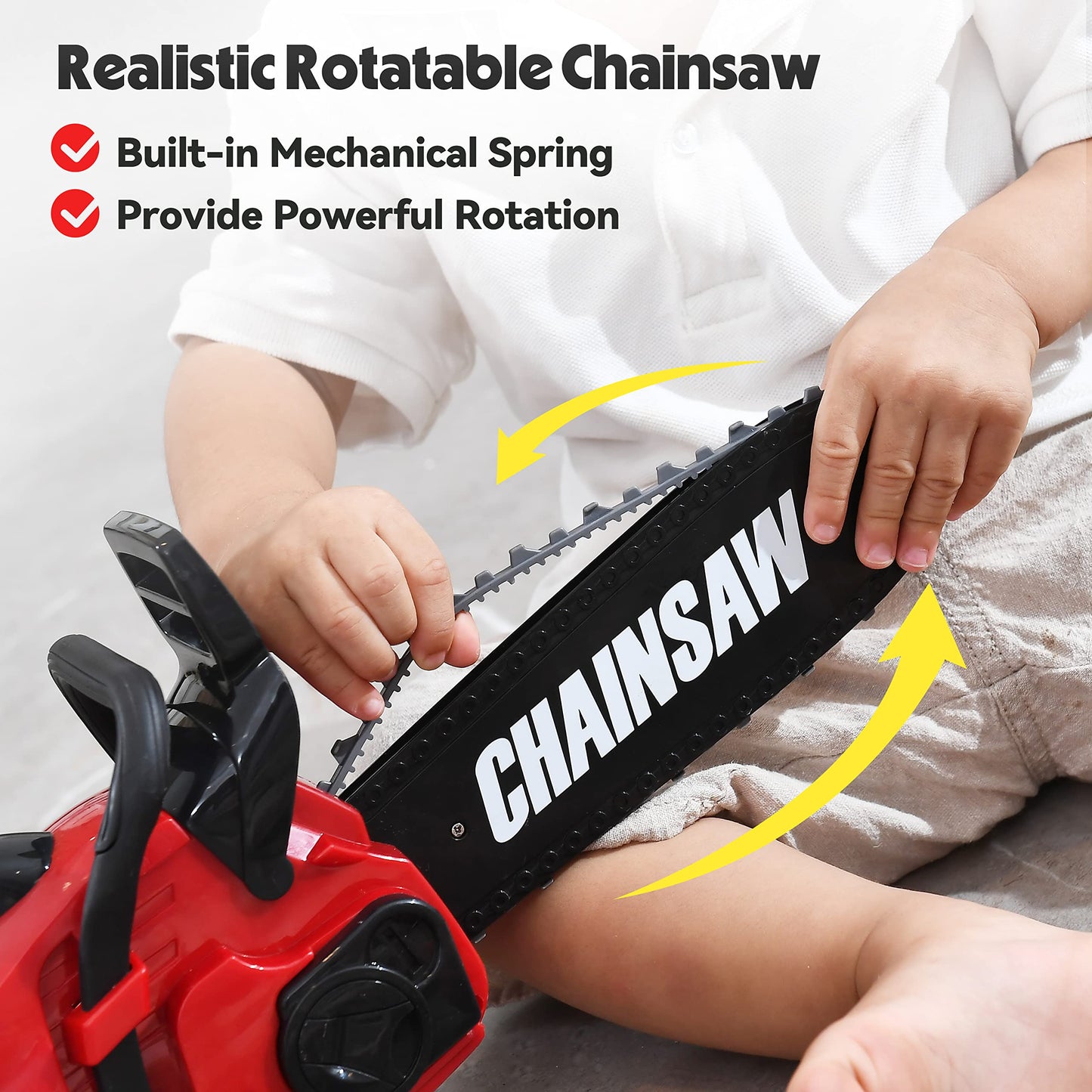 Toy Choi's Toy Chainsaw – Realistic Sound, Safe Outdoor Play for Kids