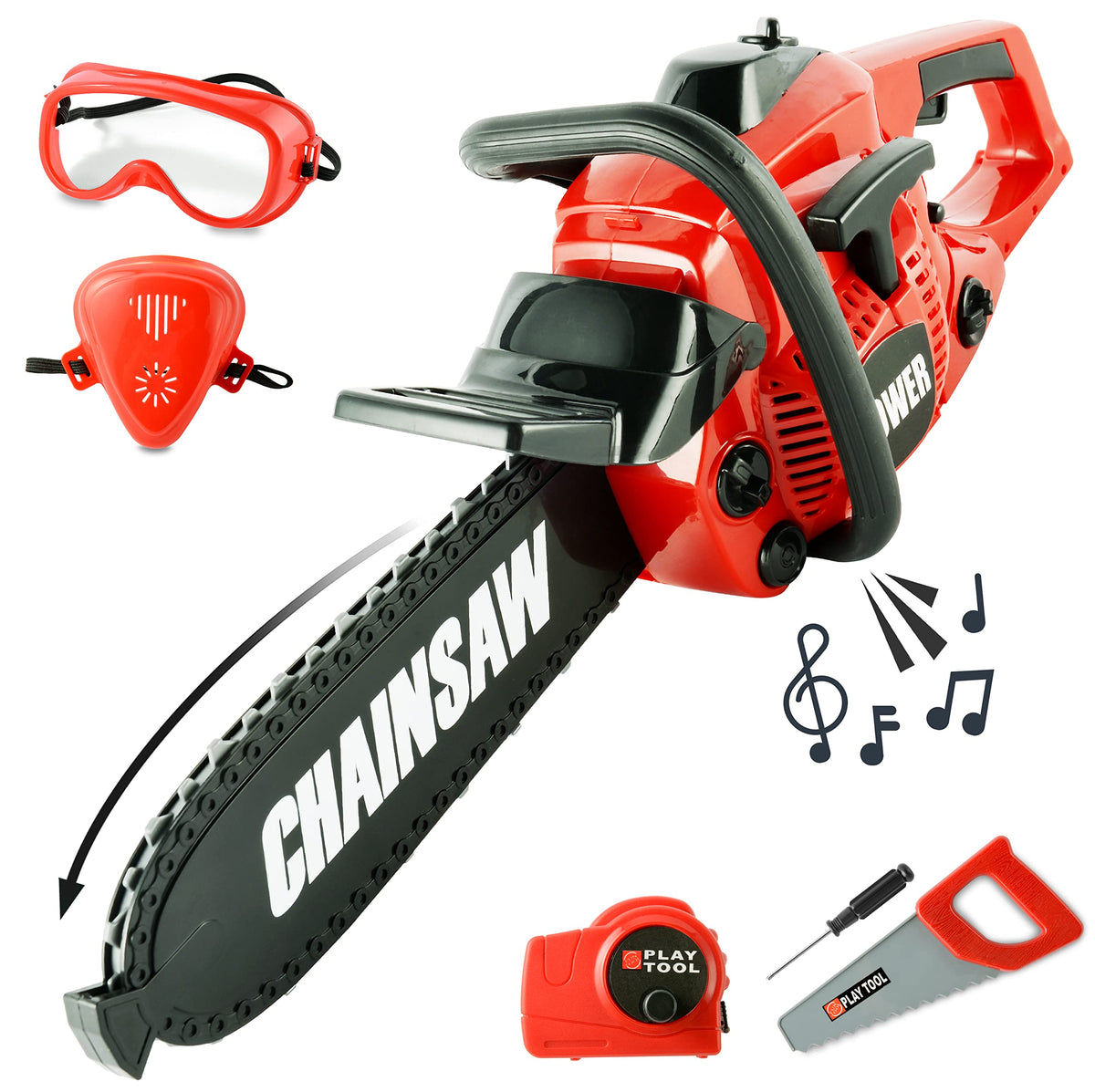 Toy Choi's Toy Chainsaw – Realistic Sound, Safe Outdoor Play for Kids