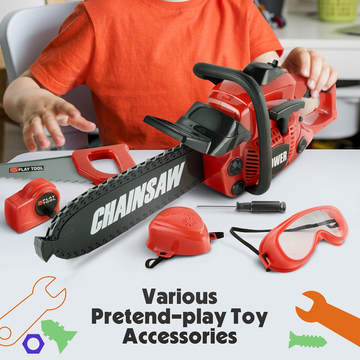 Toy Choi's Toy Chainsaw – Realistic Sound, Safe Outdoor Play for Kids