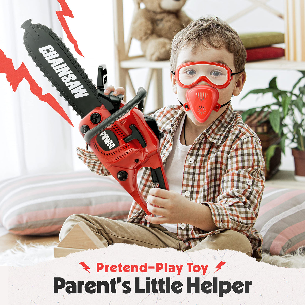 Toy Choi's Toy Chainsaw – Realistic Sound, Safe Outdoor Play for Kids