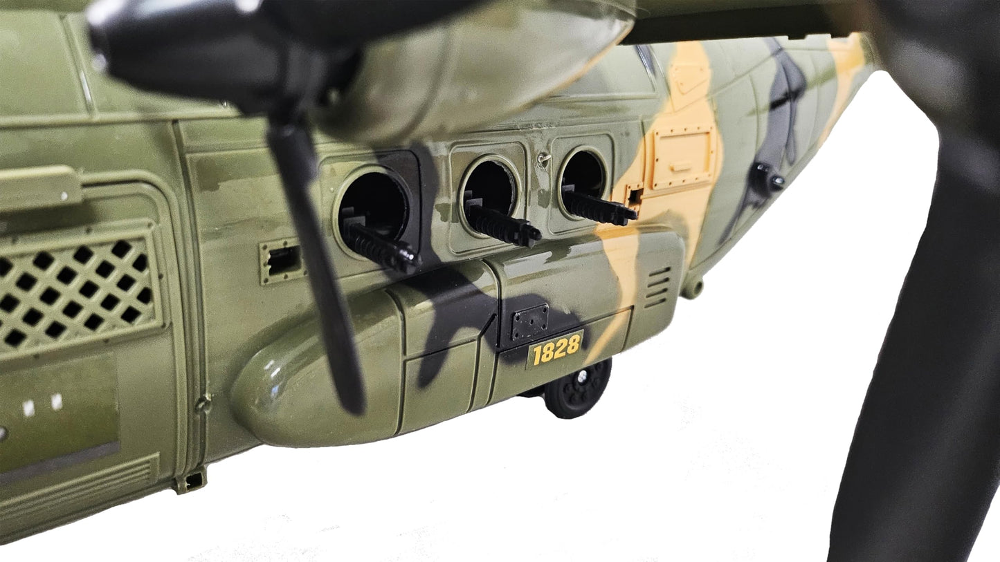 Toy Essentials Large Military 21-Inch C-130 Cargo Plane with Doors, 20 Bombs & 12 Vehicles