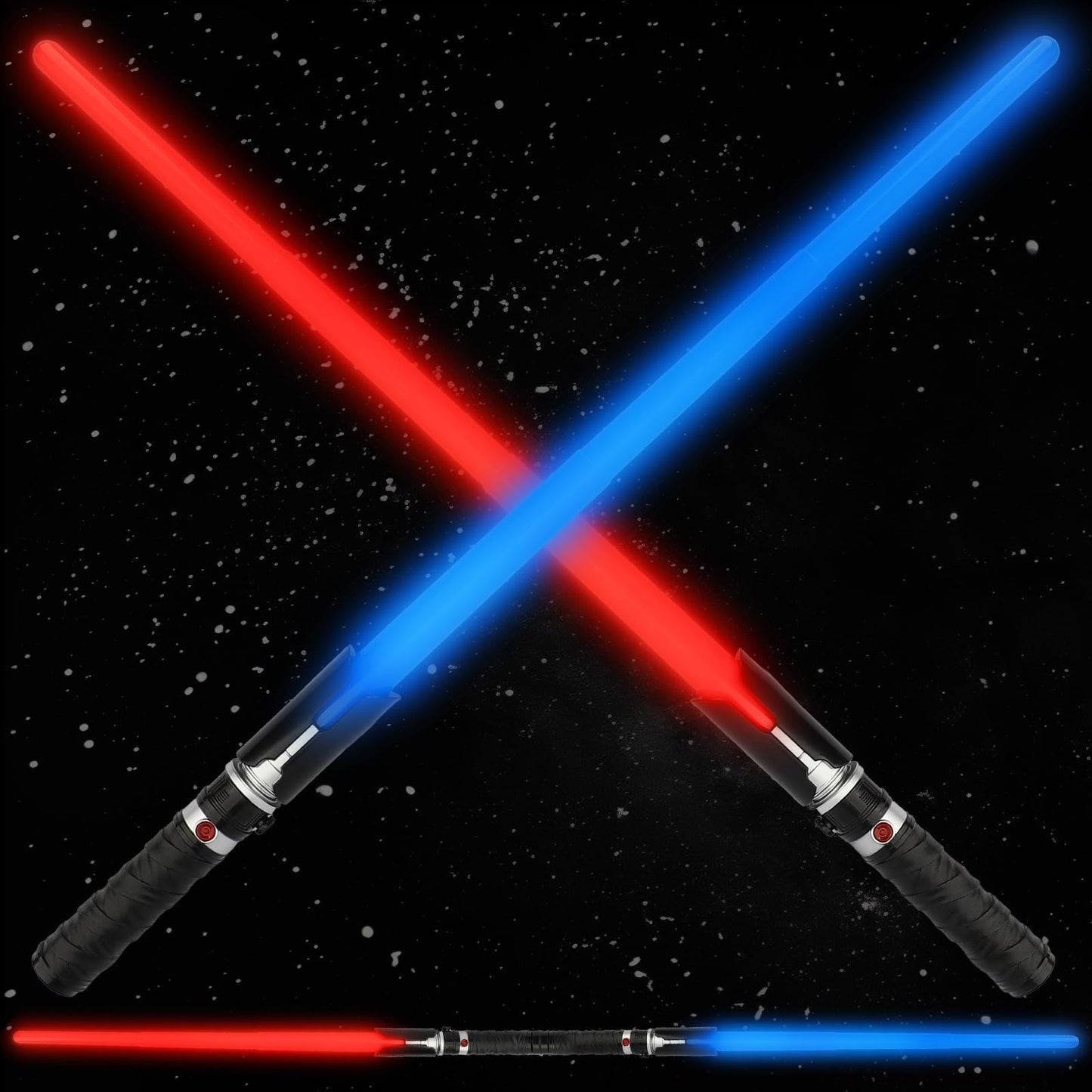 TOY Life 2 in 1 Light Up Saber Blue & Red – Dual LED Lightsaber Set for Kids