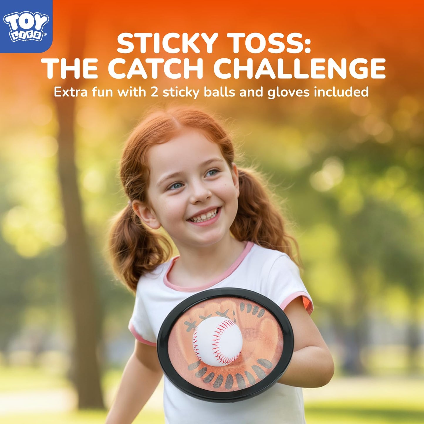 TOY Life Baseball Pitching Machine for Kids – Pop & Pitch Training Set (7 Balls, Bat, Sticky Gloves)