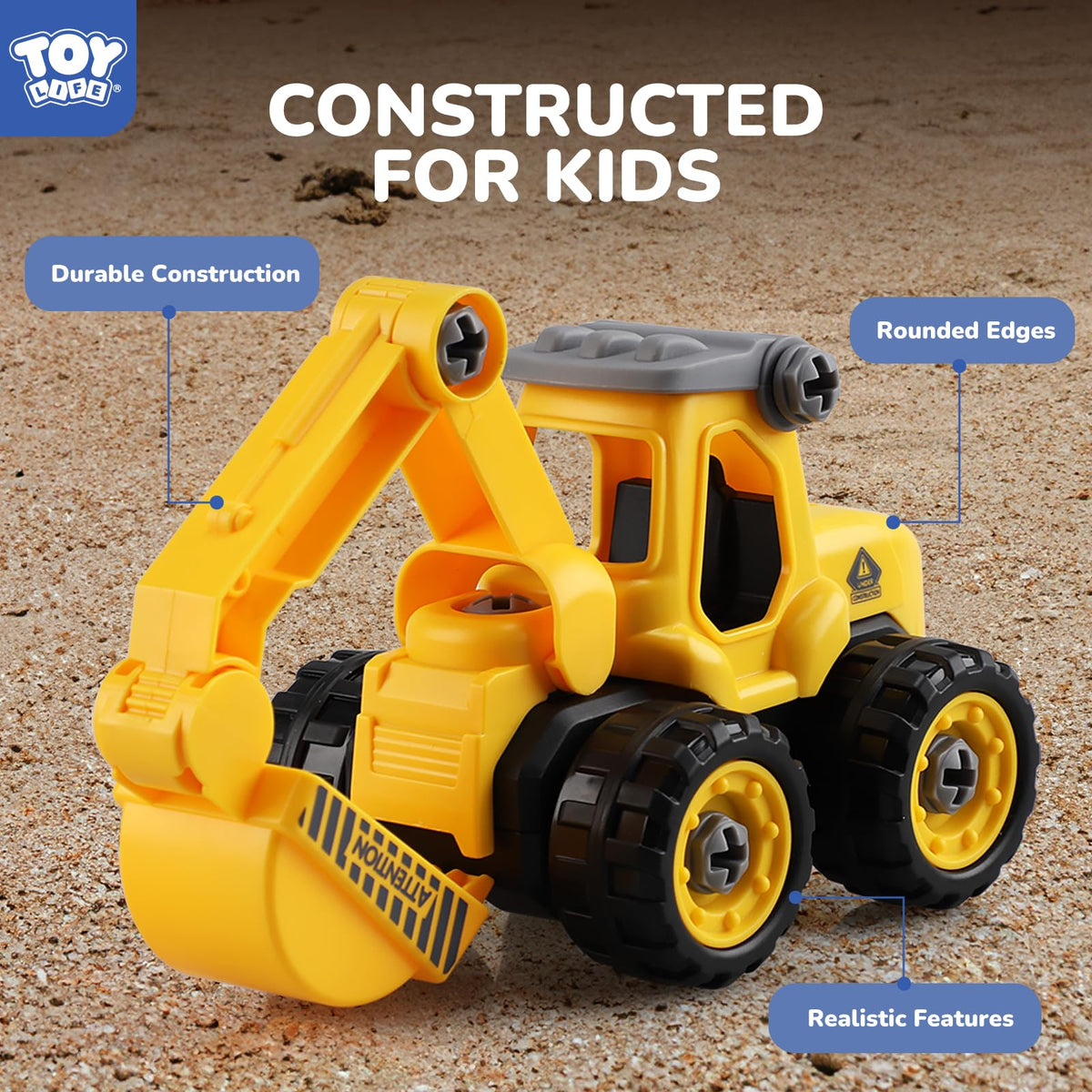 TOY Life Take Apart Trucks – STEM Construction Toys for Ages 3–8