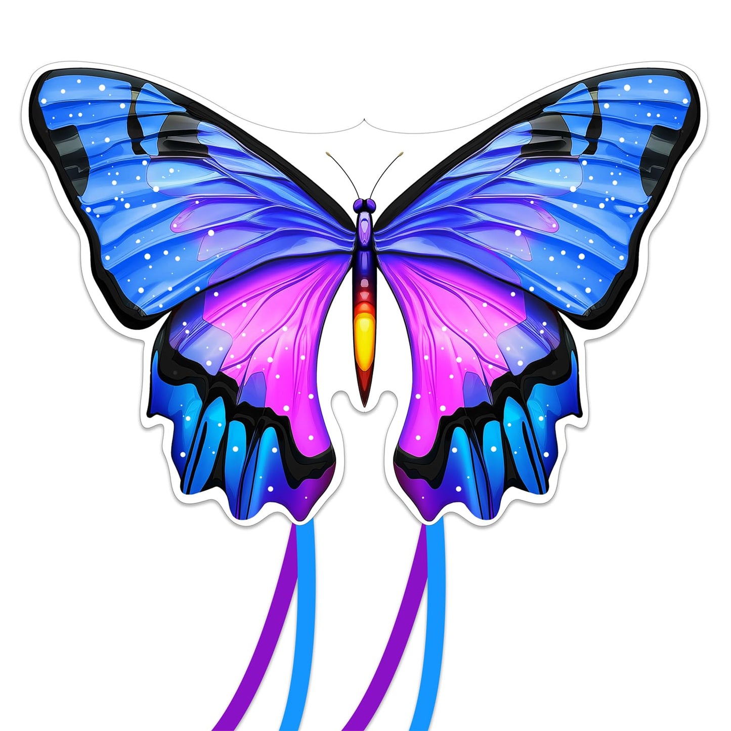 TOY Life Giant Butterfly Kite – Easy-to-Fly Beach Kite with 328 ft String for Kids & Adults