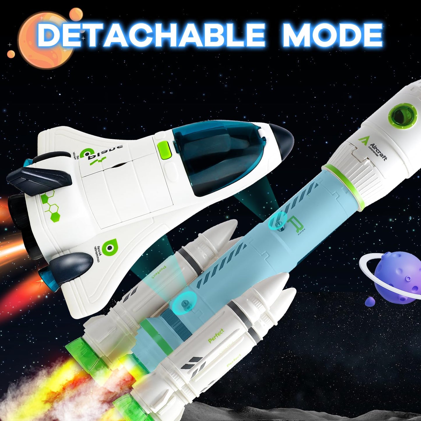 TOY Life Space Rocket Toy – Astronaut Shuttle Set for Kids 3+ | Interactive Space Station