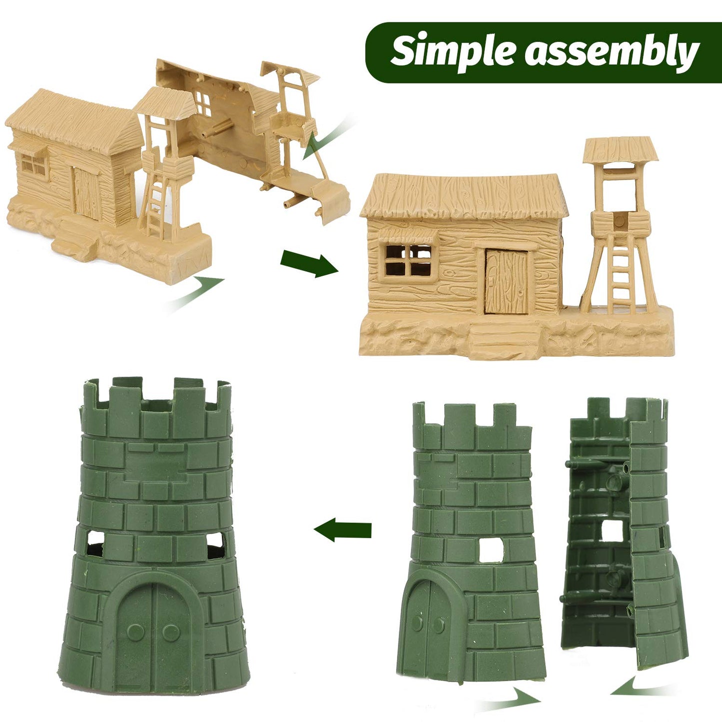 TOY Life 95 PCS Army Men Toys – Plastic Soldiers Playset for Imaginative Play