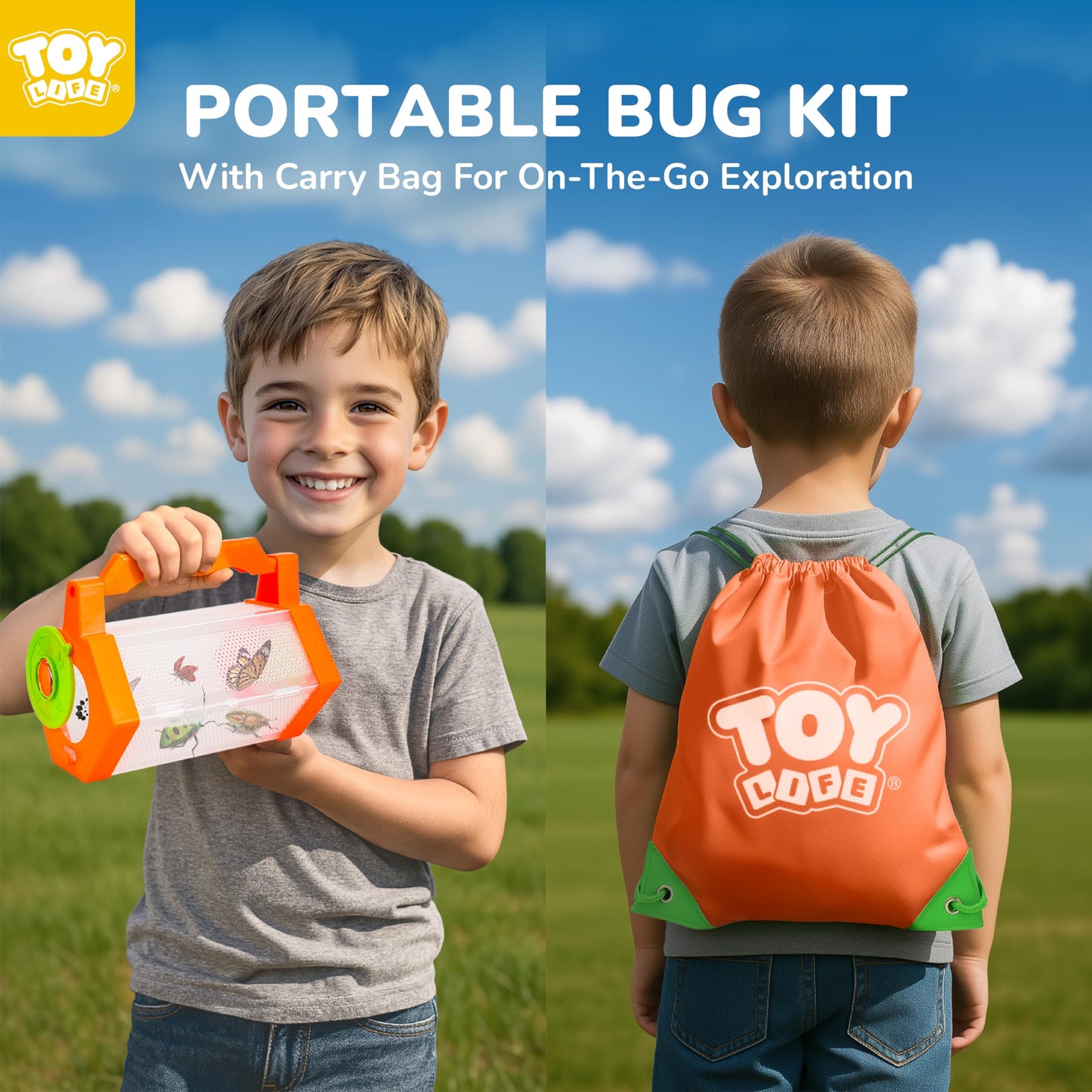 TOY Life Kids Explorer Bug Catcher Kit with Safari Costume & Outdoor Adventure Gear – Ages 3-12