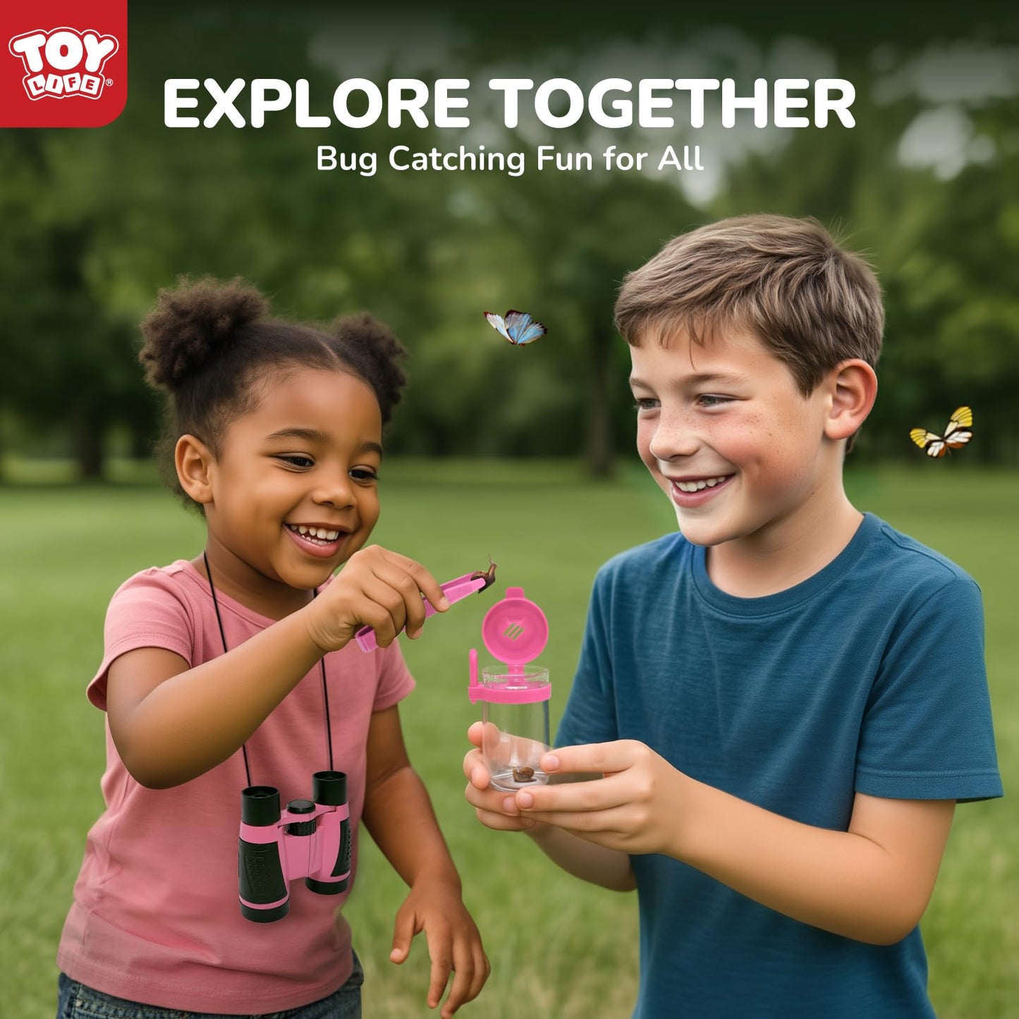 TOY Life Kids Explorer Kit – Bug Catcher, Safari Vest, Compass & Binoculars
