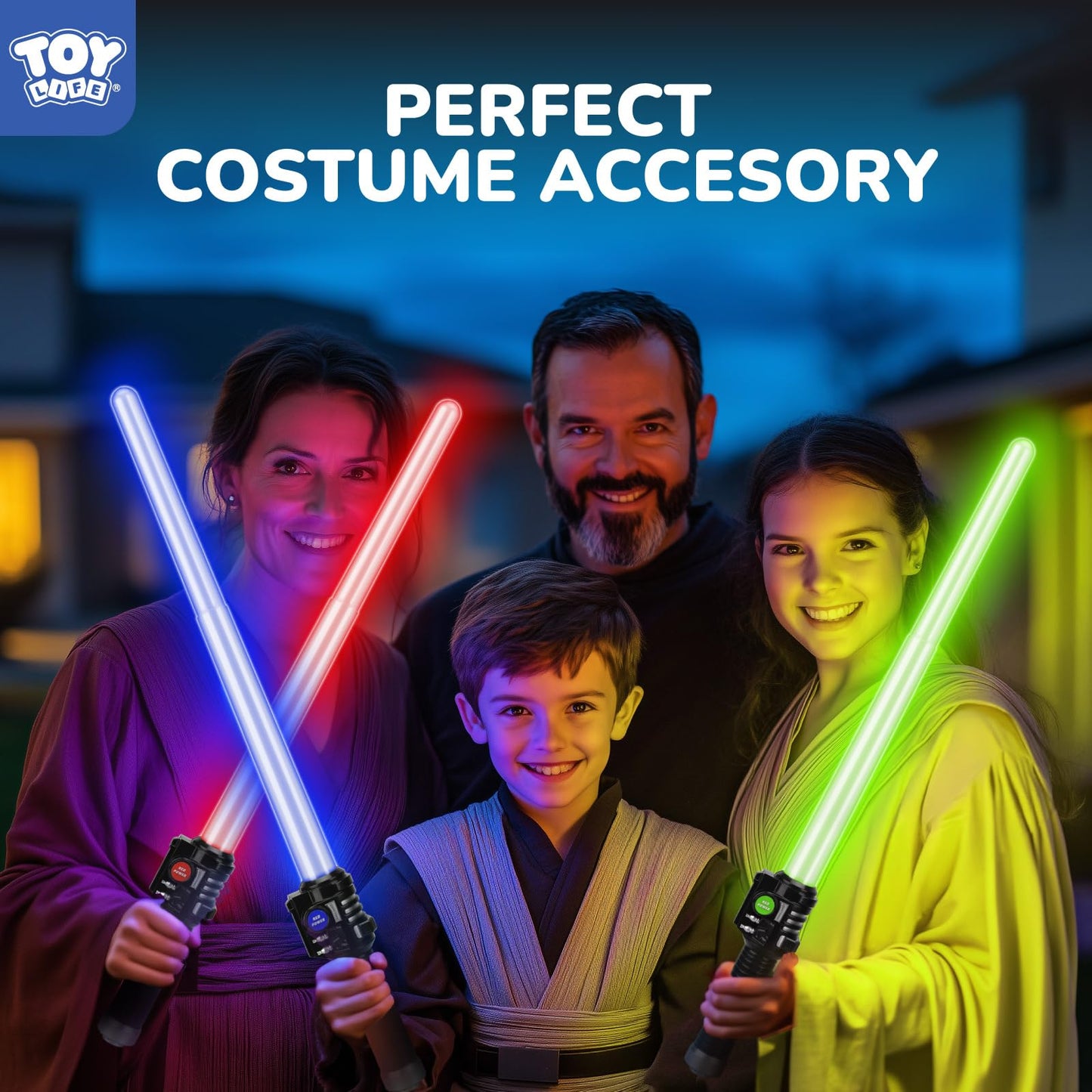 TOY Life Light Up Saber 3 Pack – Extendable LED Sword Toys for Kids