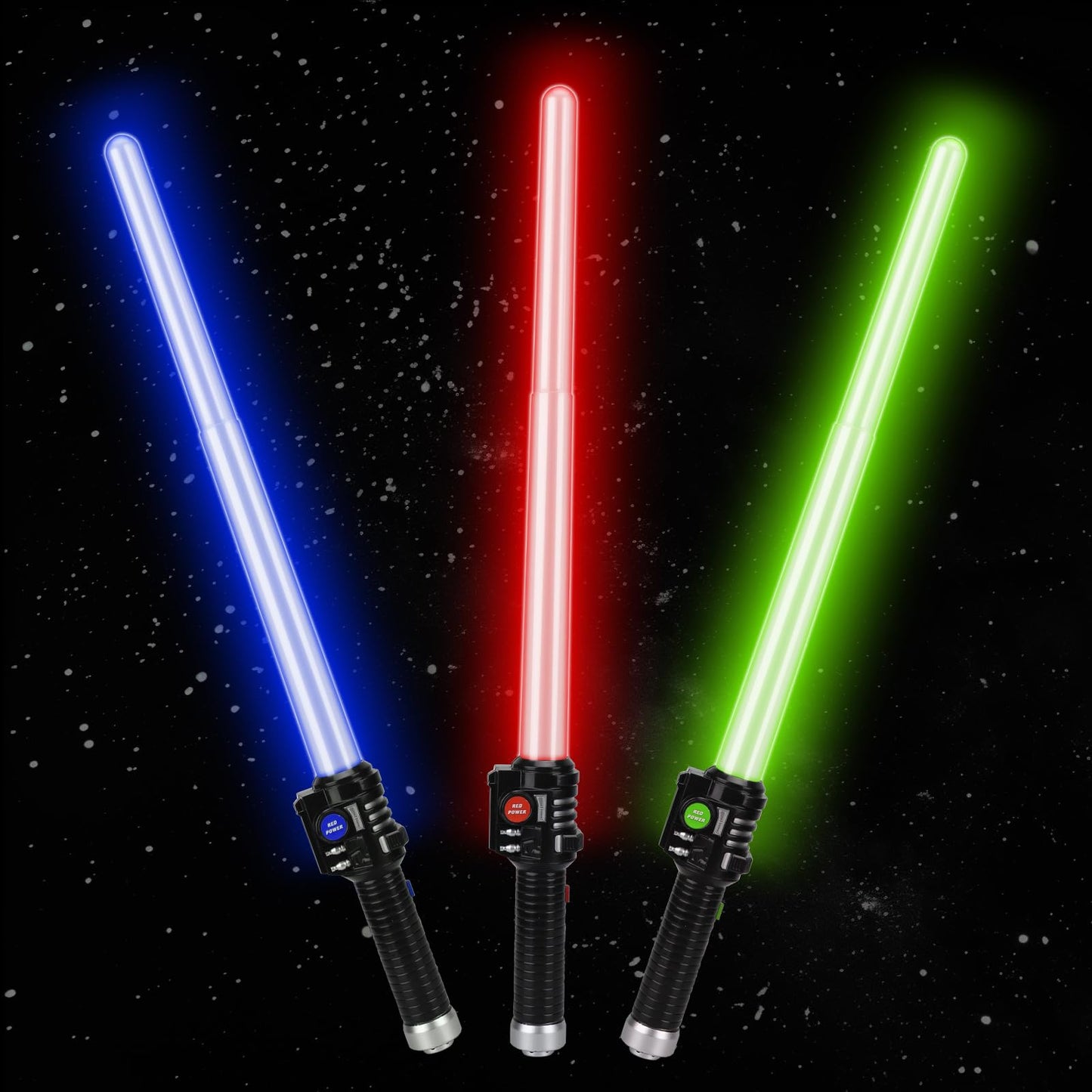 TOY Life Light Up Saber 3 Pack – Extendable LED Sword Toys for Kids