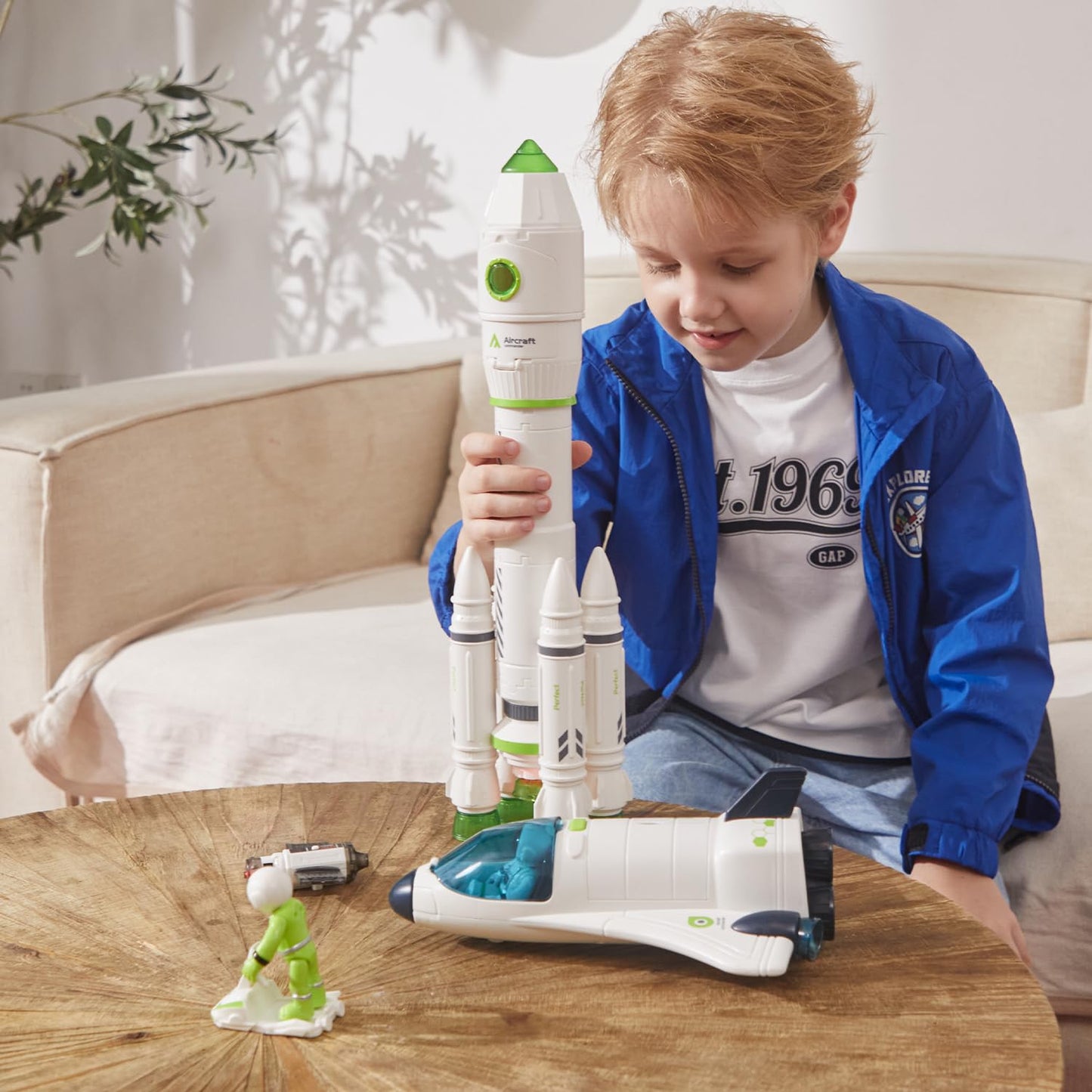 TOY Life Space Rocket Toy – Astronaut Shuttle Set for Kids 3+ | Interactive Space Station