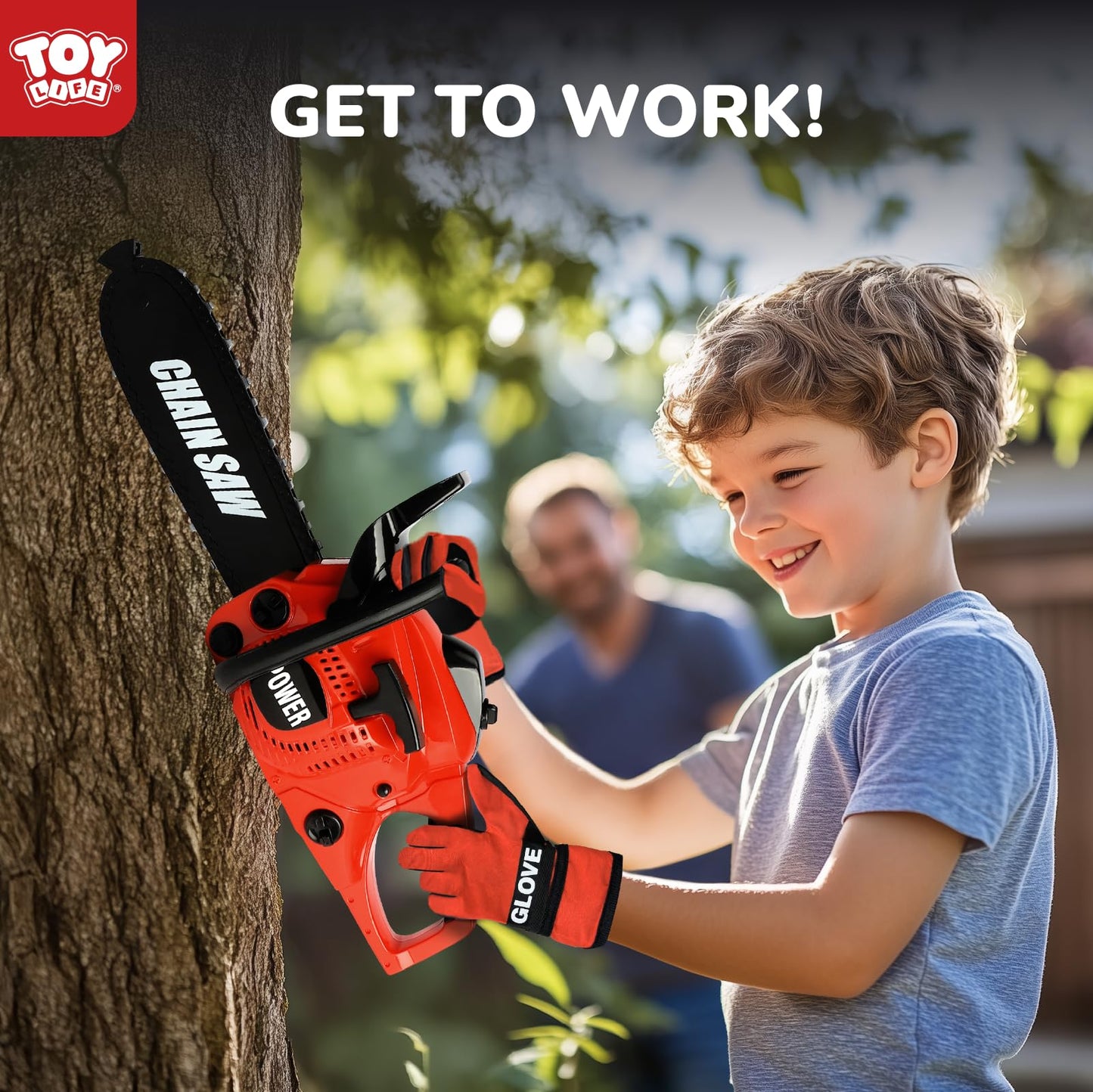 TOY Life Toy Chainsaw Kids Tool Set - Realistic Pretend Play for Ages 3-8