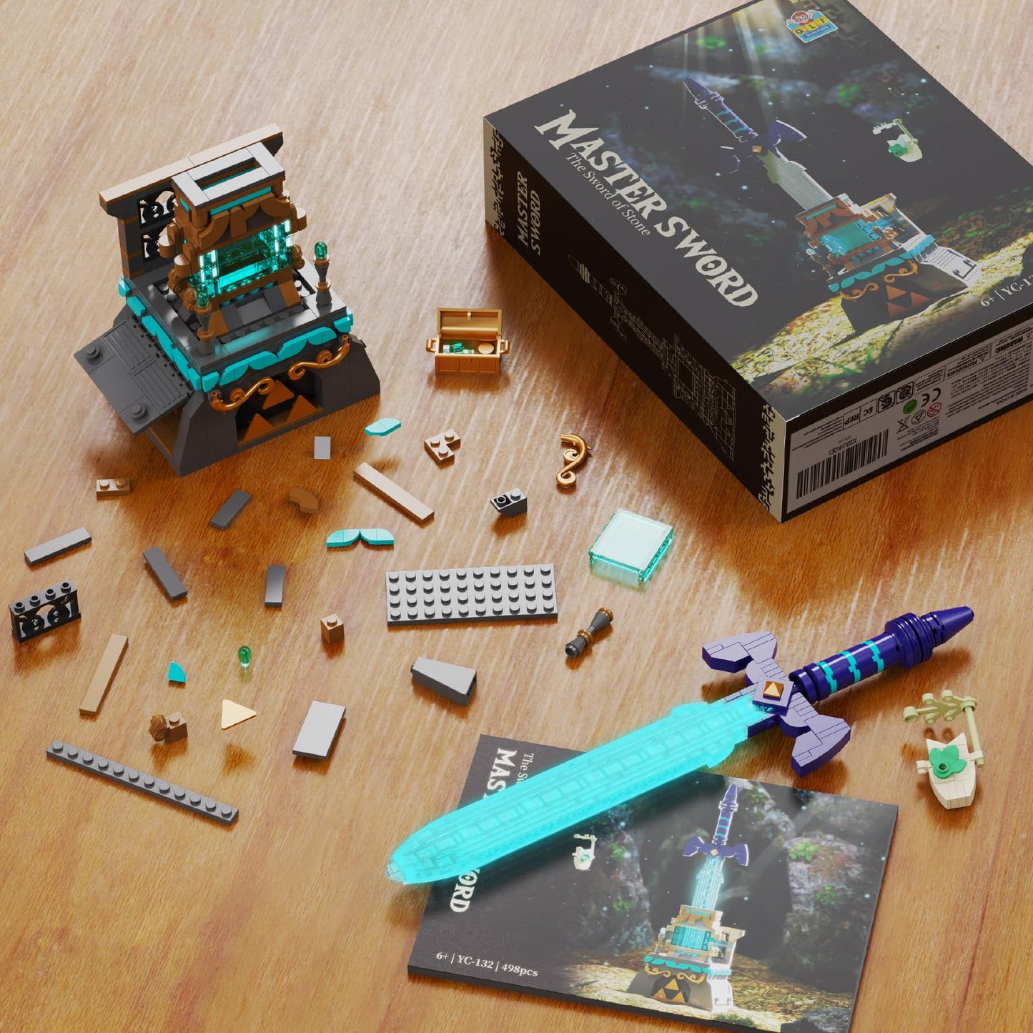 TOY PLAYER BOTW Master Sword Glowing Building Block Set – 498 PCS