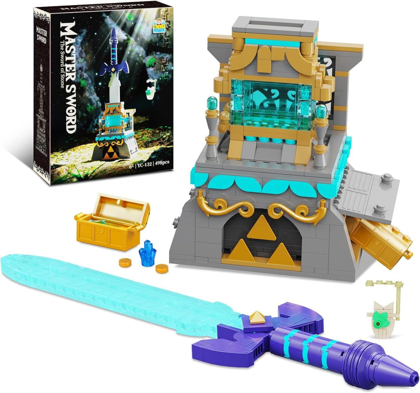 TOY PLAYER BOTW Master Sword Glowing Building Block Set – 498 PCS