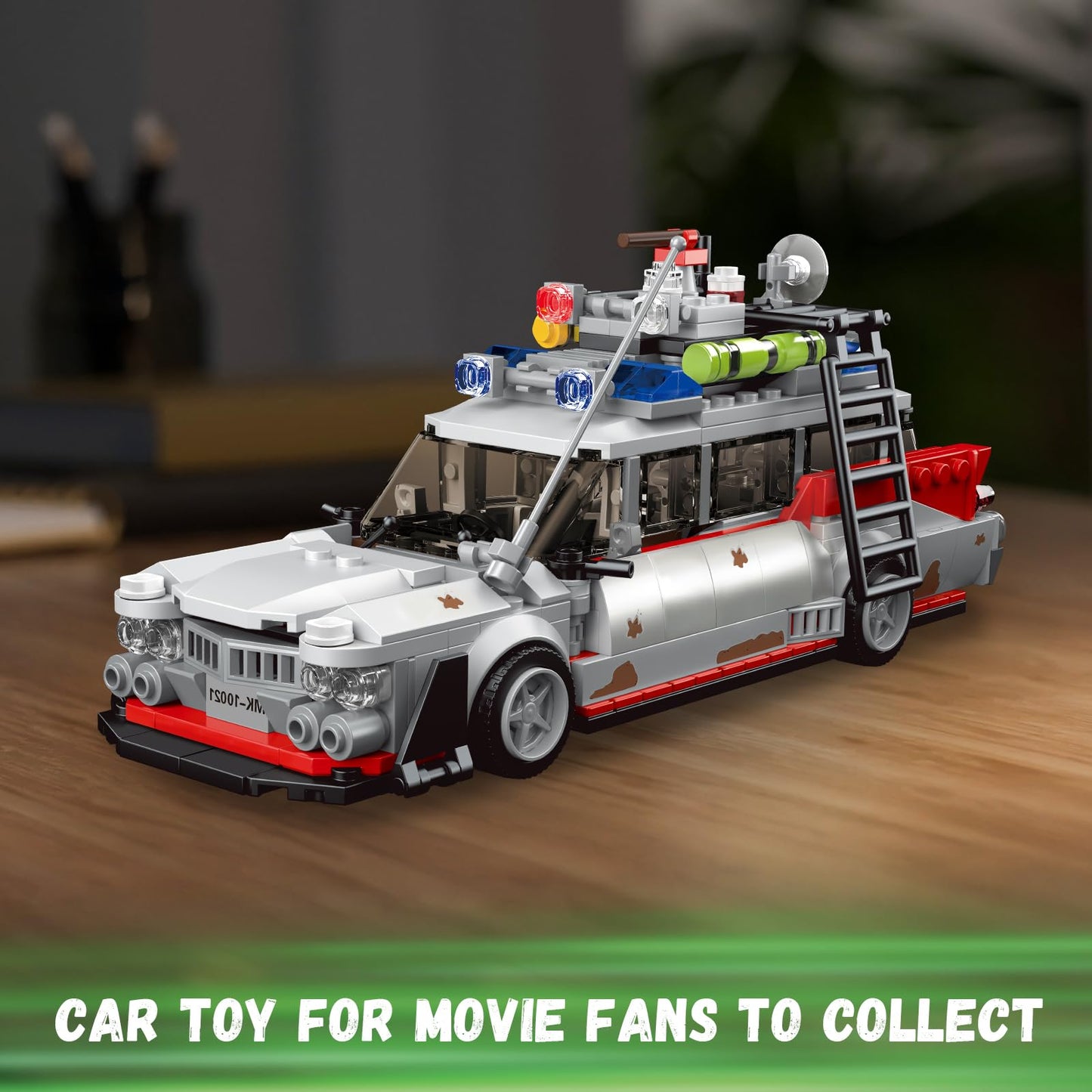 TOY PLAYER Ghost Car ECTO-1 Building Kit – 646 Pieces for Adults & Kids 8+ | Compatible with LEGO Speed