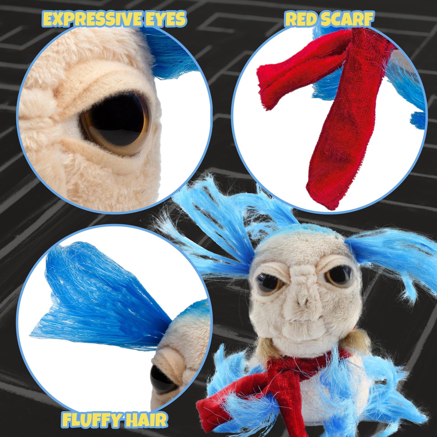 Toy Vault Labyrinth Mini Worm Plush – William the Worm (Officially Licensed)