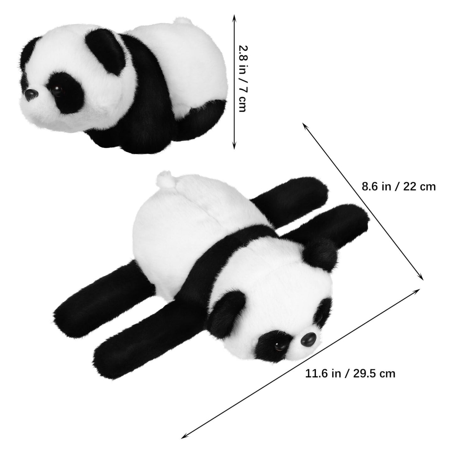 TOYANDONA Panda Slap Bracelet – Plush Hugger Wristband for Kids