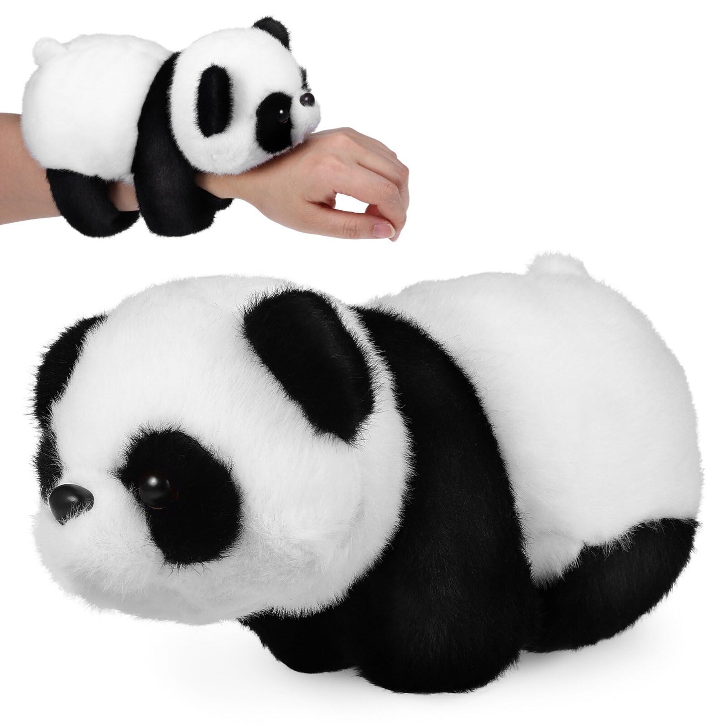TOYANDONA Panda Slap Bracelet – Plush Hugger Wristband for Kids