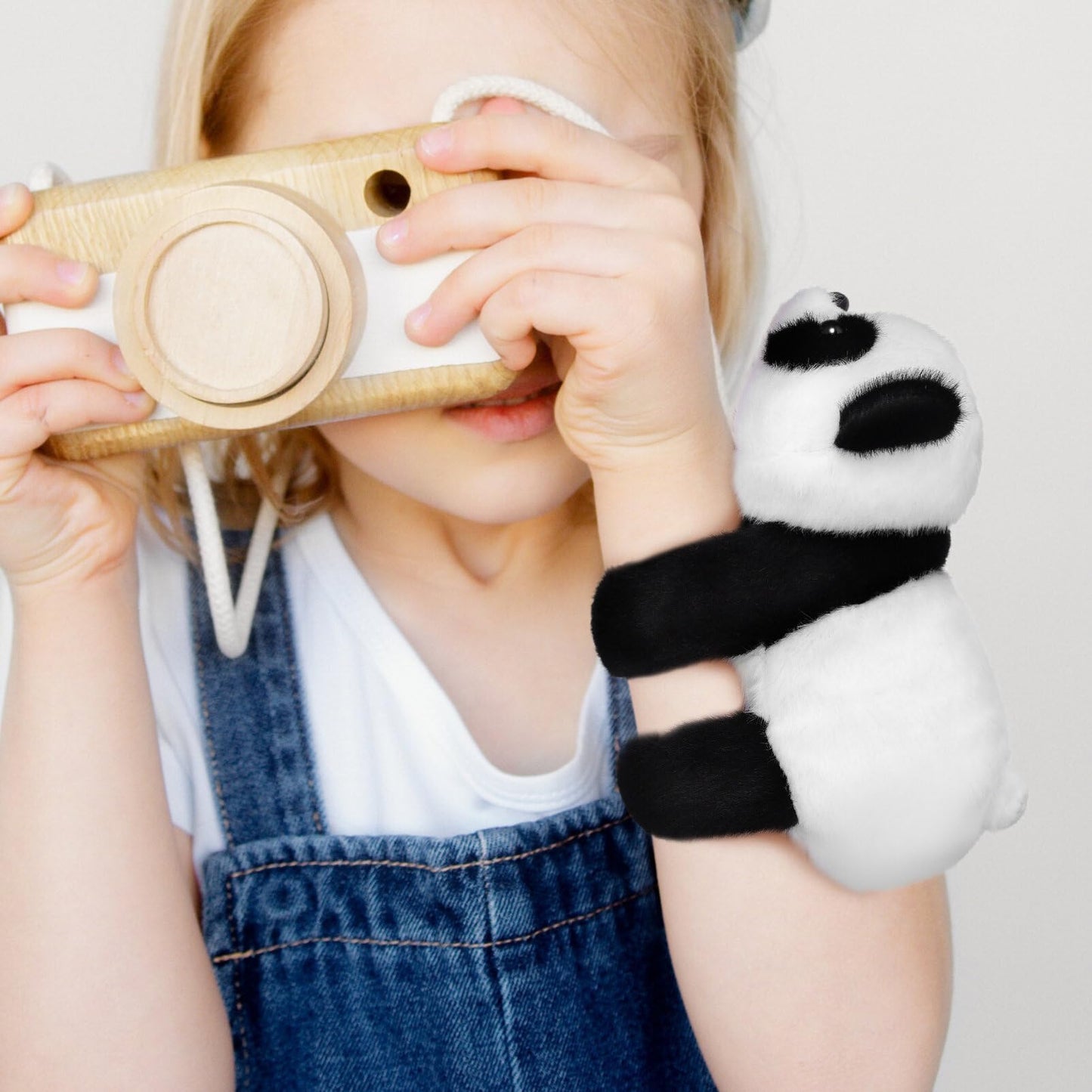 TOYANDONA Panda Slap Bracelet – Plush Hugger Wristband for Kids