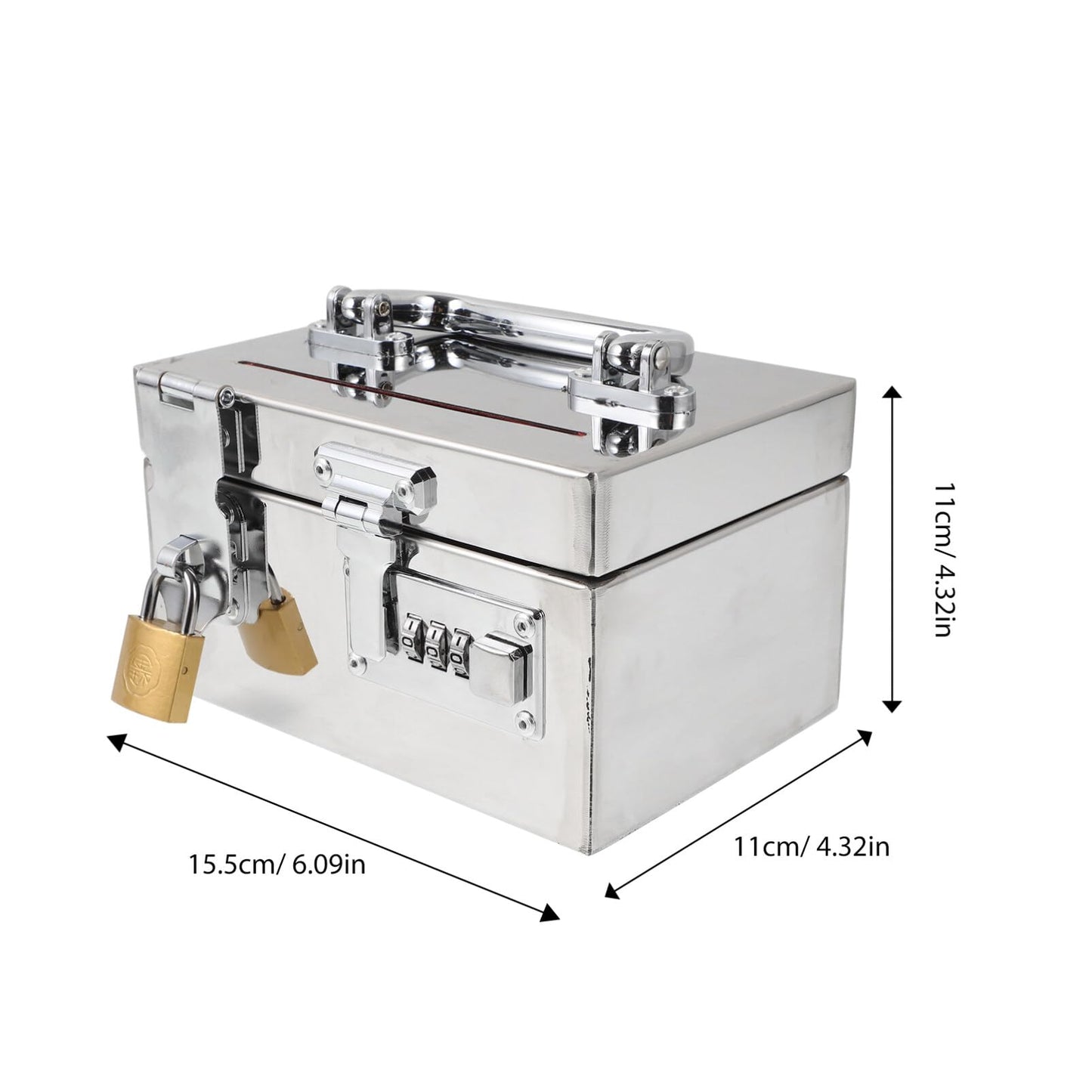 TOYANDONA Piggy Bank for Adults – Stainless Steel Money Saving Box with Combination Lock