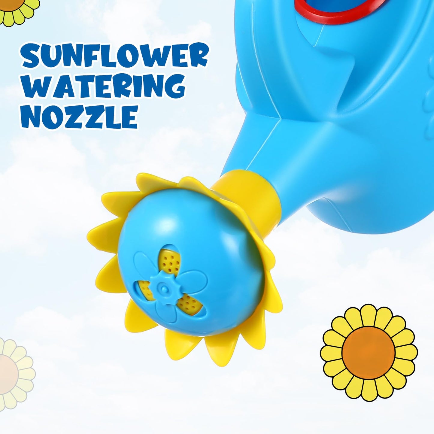 TOYANDONA 2-Pack Watering Can Toys – Colorful Plastic Garden, Beach & Bath Play Set for Kids