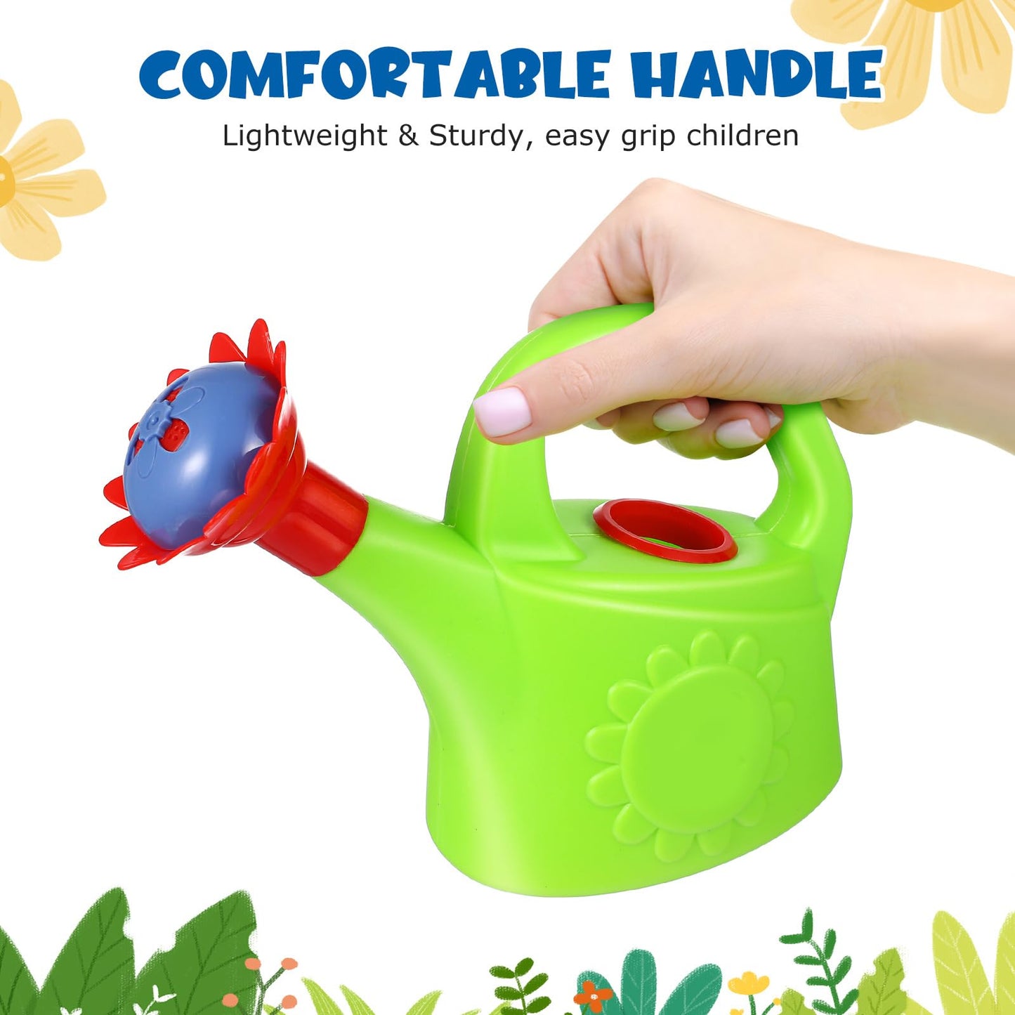 TOYANDONA 2-Pack Watering Can Toys – Colorful Plastic Garden, Beach & Bath Play Set for Kids