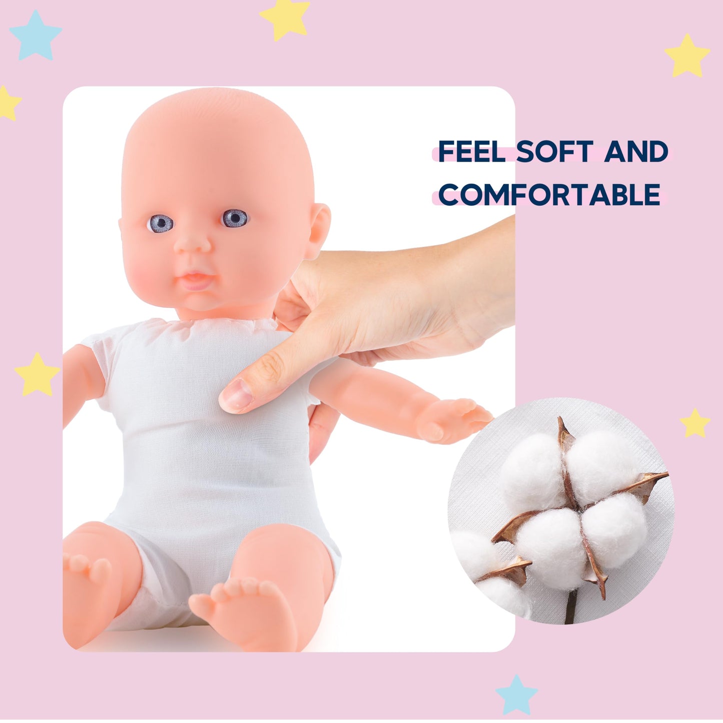 Toy Choi's Twin Baby Dolls - 12in Soft Body Play Set with Accessories | Pink Outfit