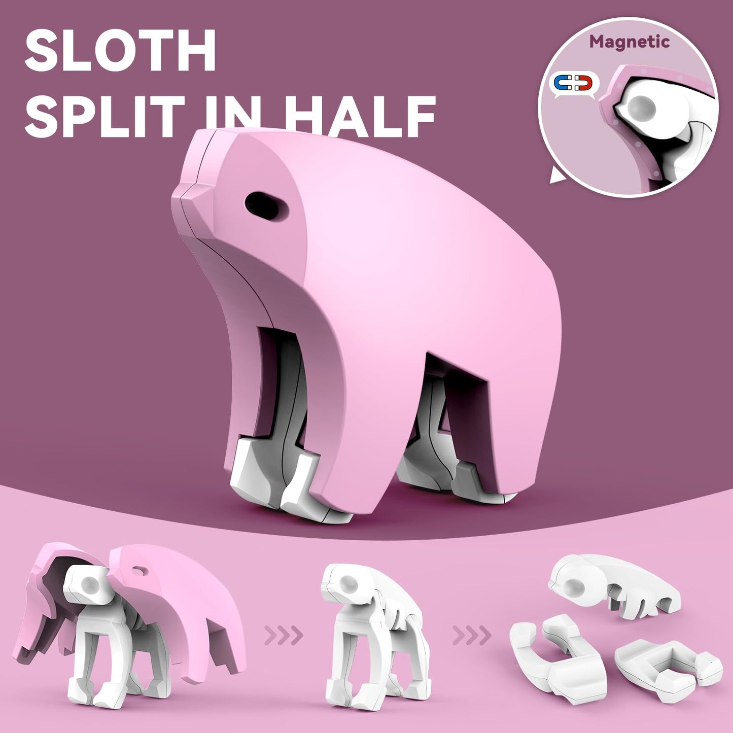 Toycost Magnetic Animal Building Toys – STEM 3D Puzzle Animals for Kids 3-8