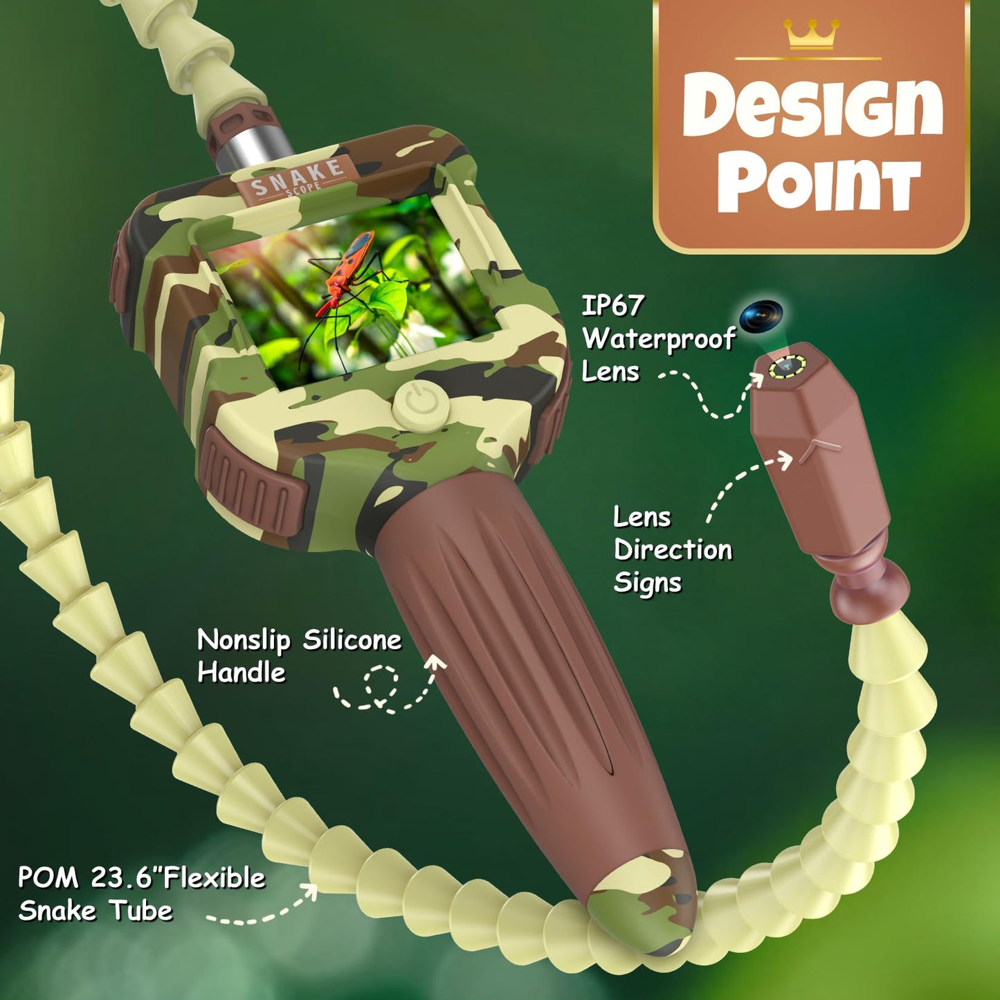 Toycost Borescope Snake Scope with Light – Educational STEM Toy for Kids