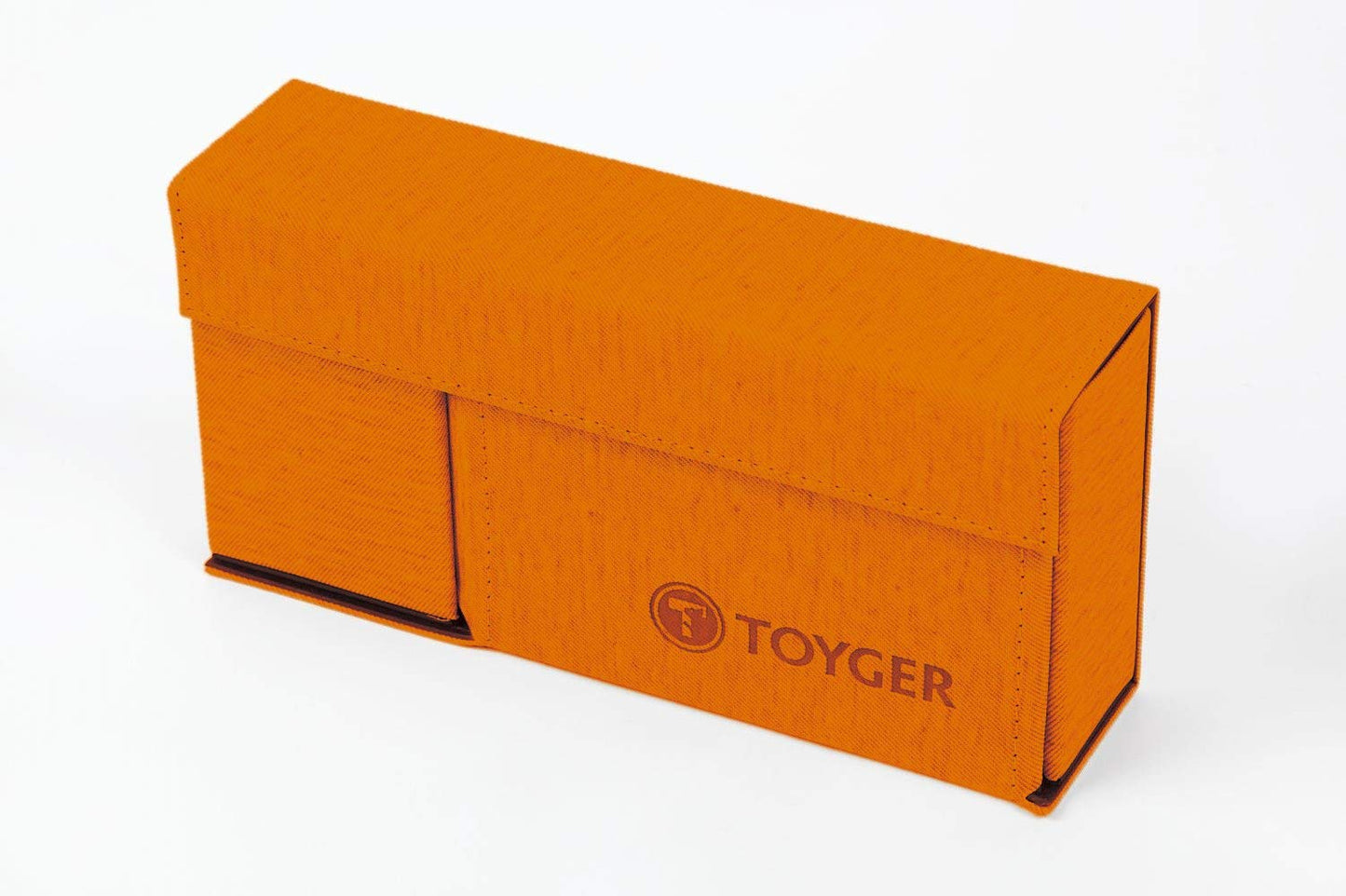 TOYGER DeckSlimmer Orange Deck Box — Flexible, Compact Card Storage for On-The-Go TCG Fans