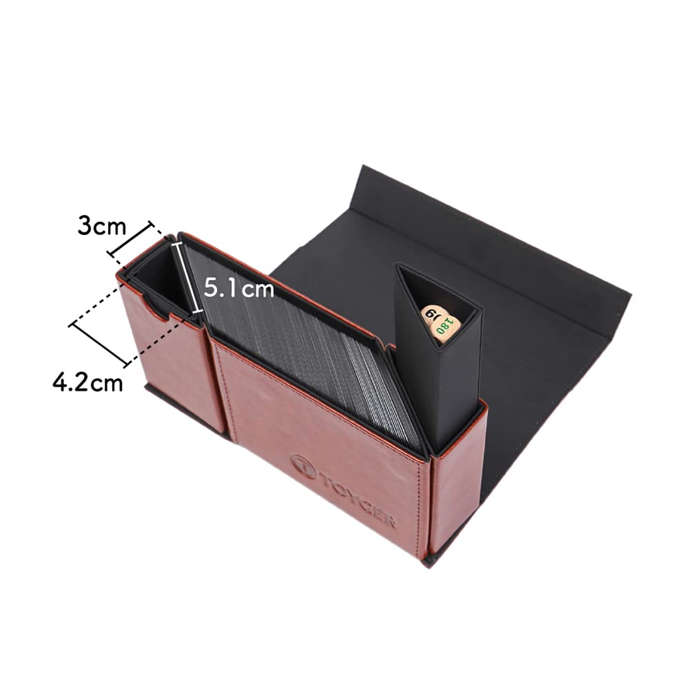 TOYGER DeckSlimmer Deck Box – Slim, Adjustable Card Case (Gray)