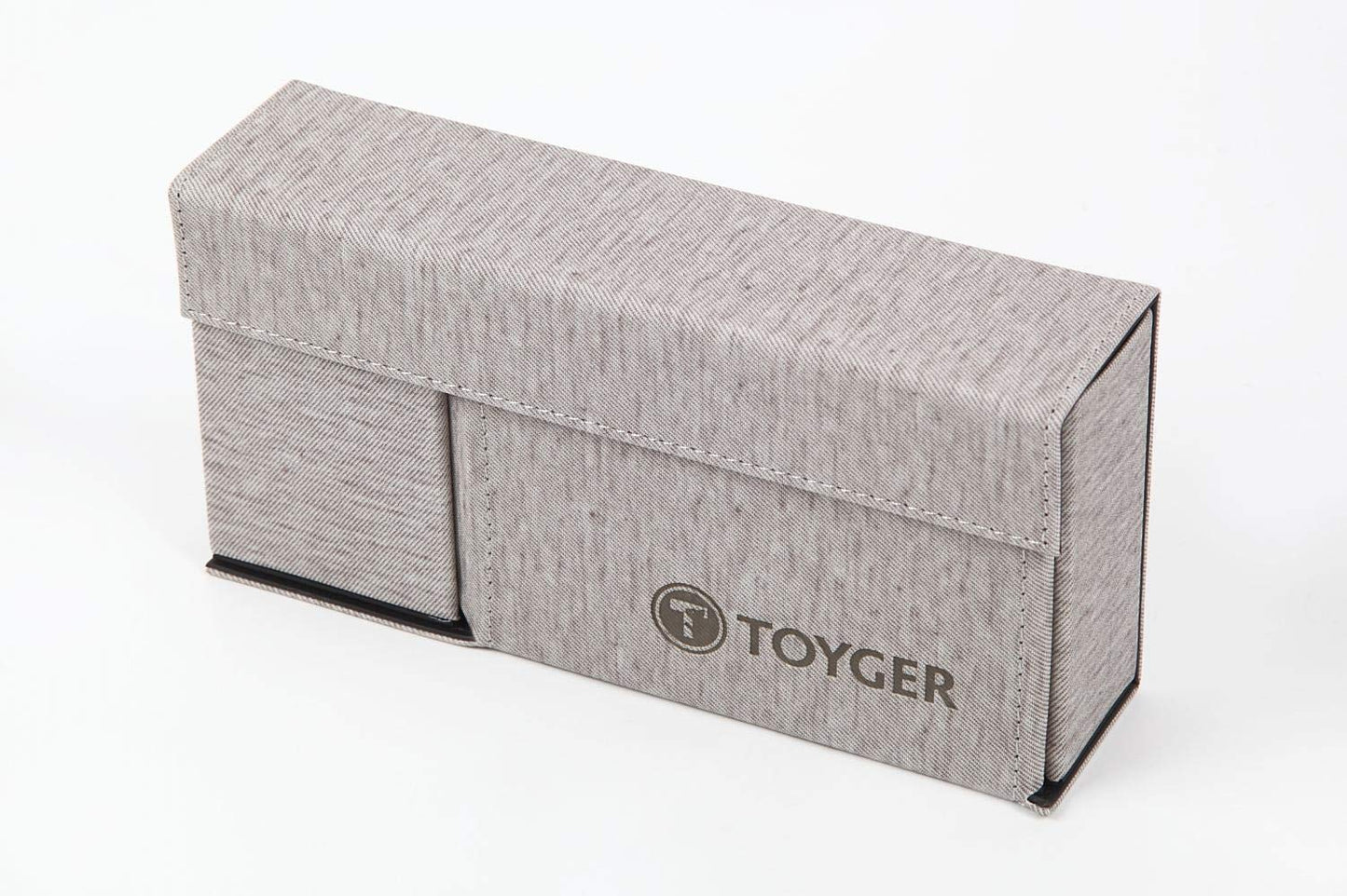 TOYGER DeckSlimmer Ivory Deck Box – Portable Card Case with Extra Storage