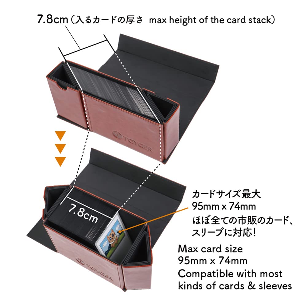 TOYGER DeckSlimmer Deck Box (Red) – Slim, Flexible Card Storage