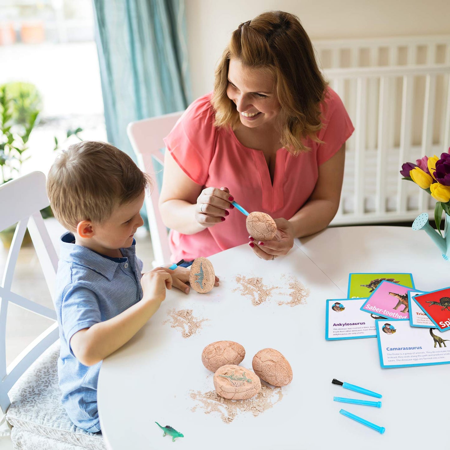 Toyk Dig Up Dinosaur Fossil Eggs — 12 Eggs, 12 Dinosaurs, Hands-on STEM Toy