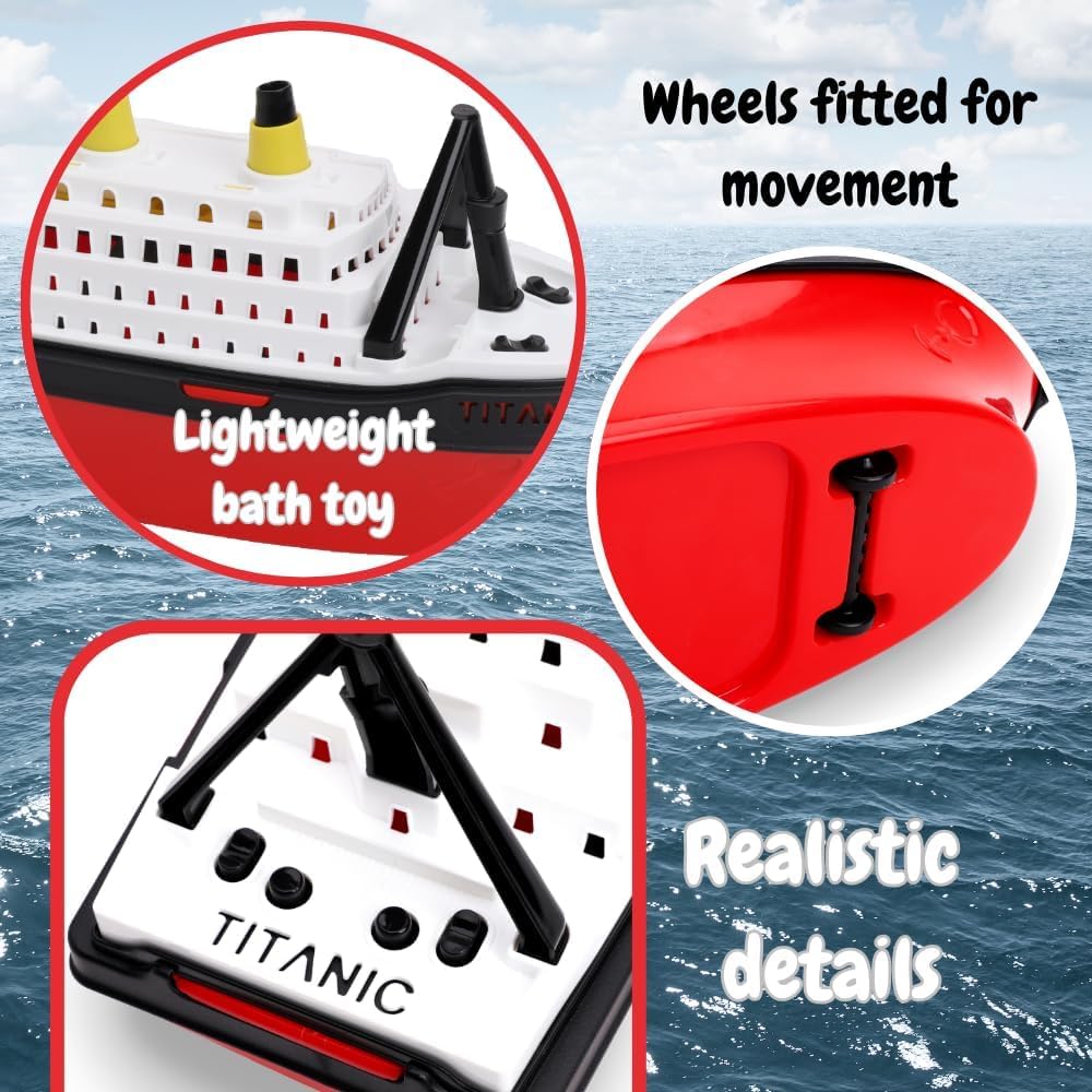 Toyland Titanic Replica Boat 41cm – Fun Bath & Pool Toy for Kids 3+