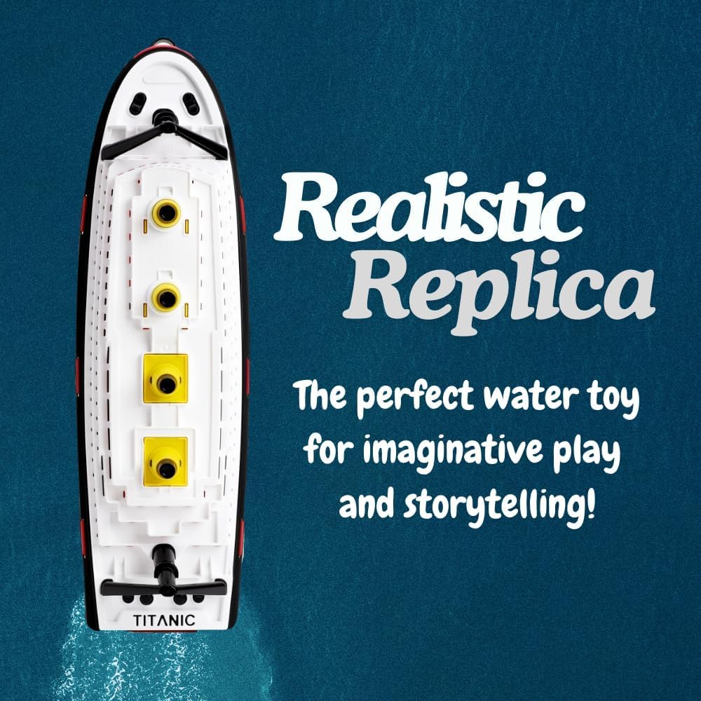 Toyland Titanic Replica Boat 41cm – Fun Bath & Pool Toy for Kids 3+