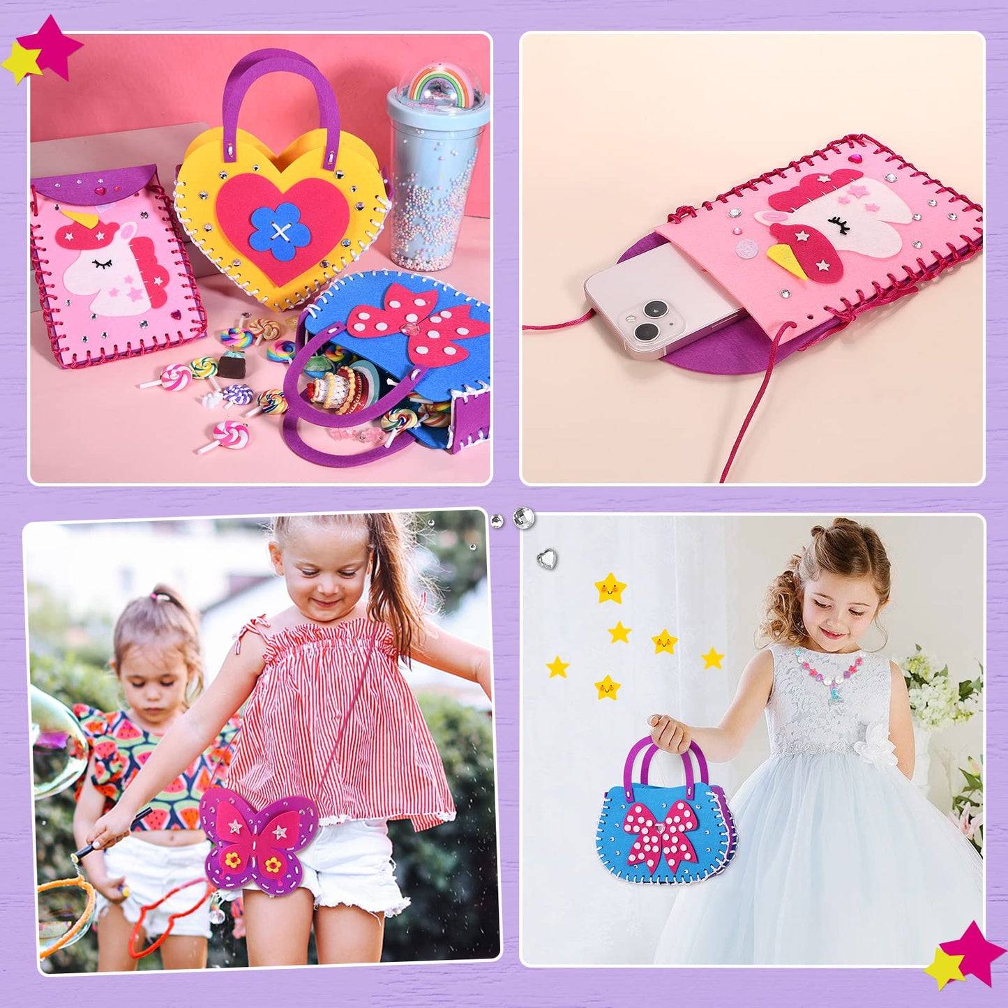 Toylink First Sewing Kit for Kids - Beginner Crafts for Ages 4-8