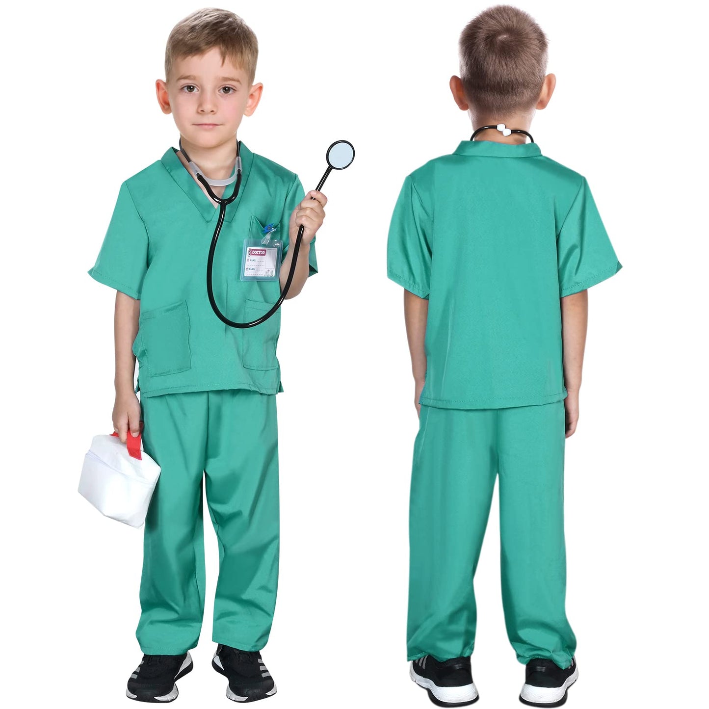 Toylink Kids Doctor Costume Kit with Lab Coat and Accessories – Dress Up for Boys & Girls
